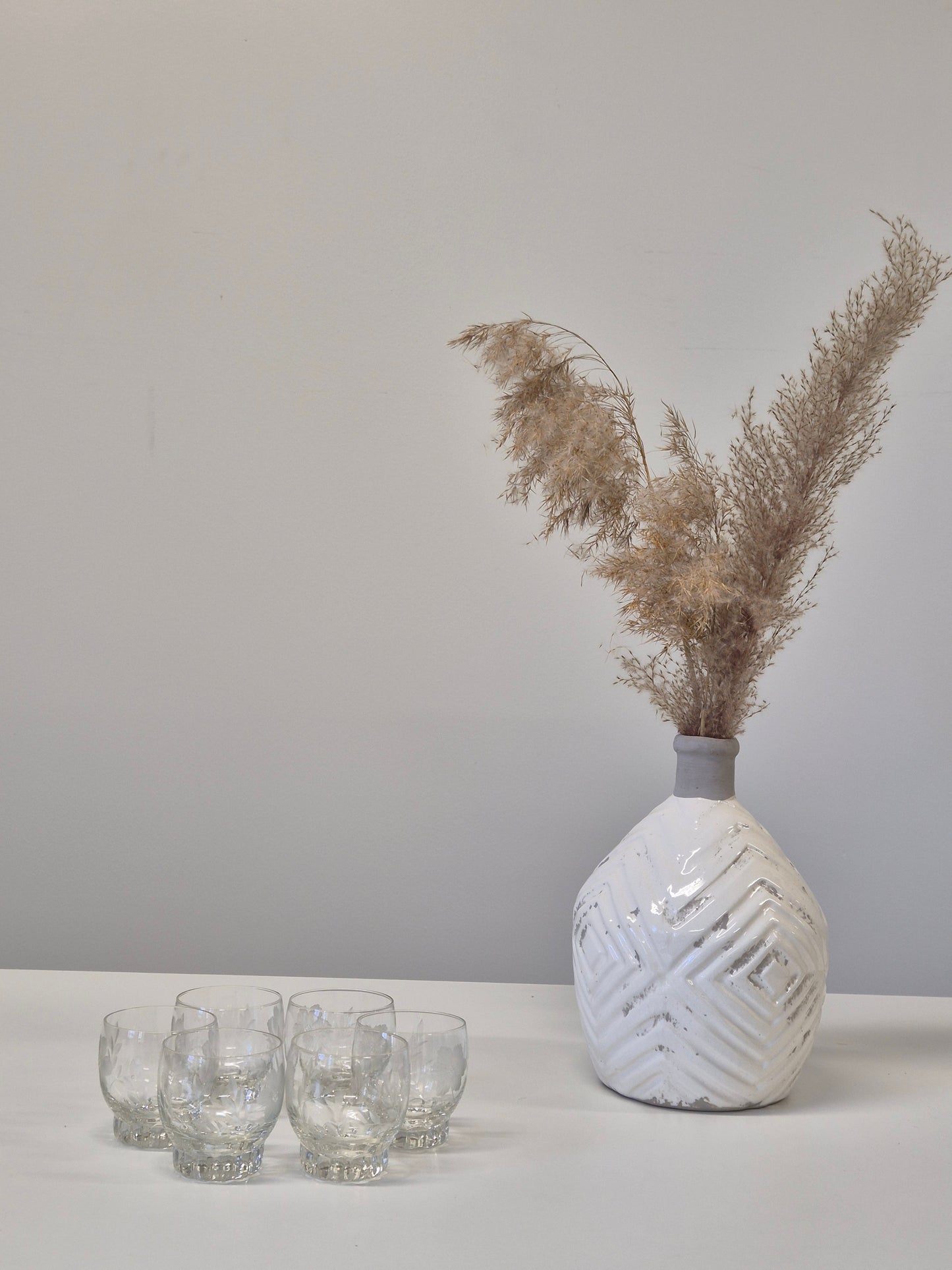 Vintage Riihimäen Drinking Glass. (Set of 6) – 1930s Finnish Art Glass