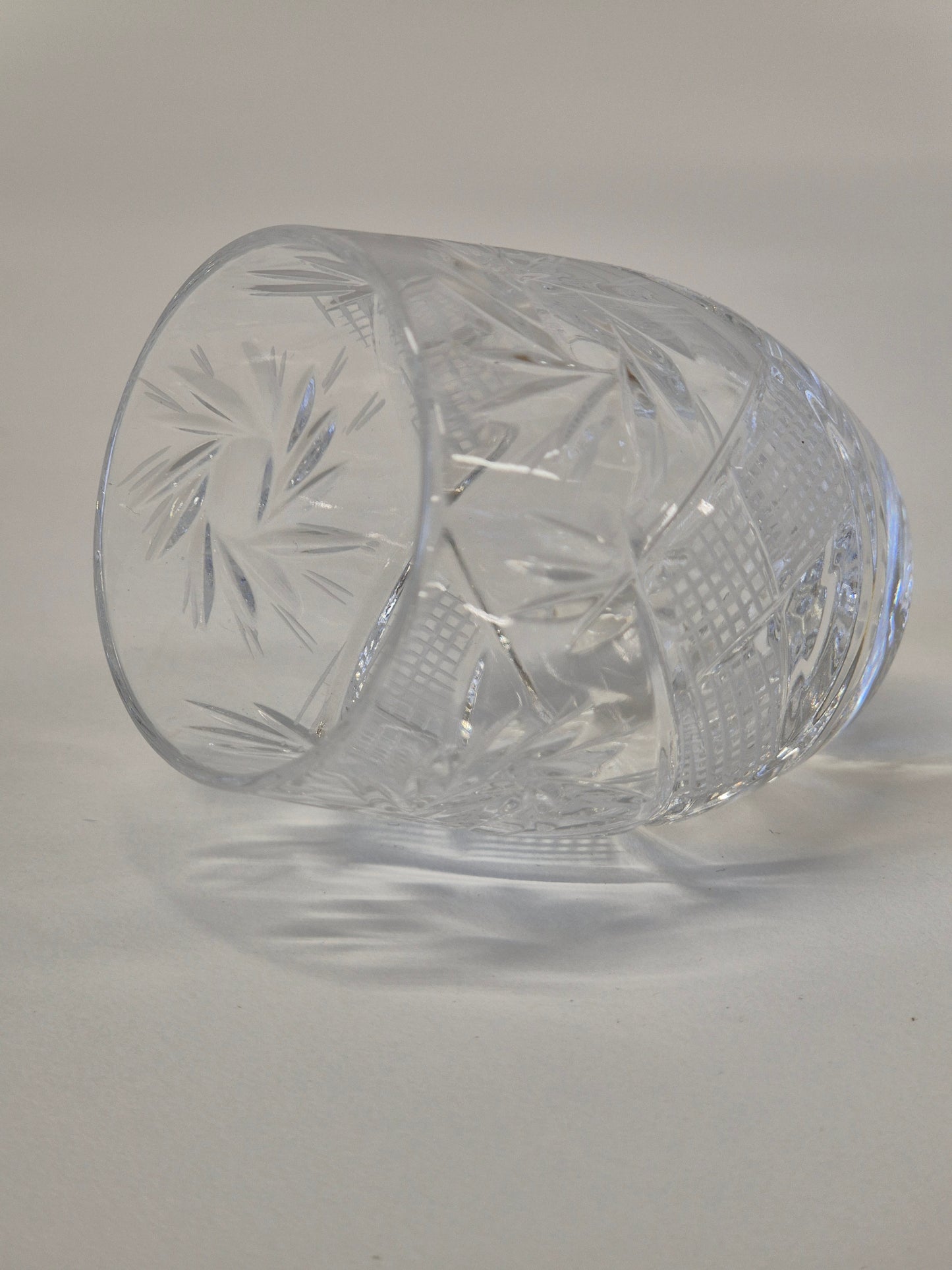 Vintage Crystal Schnapps Glas