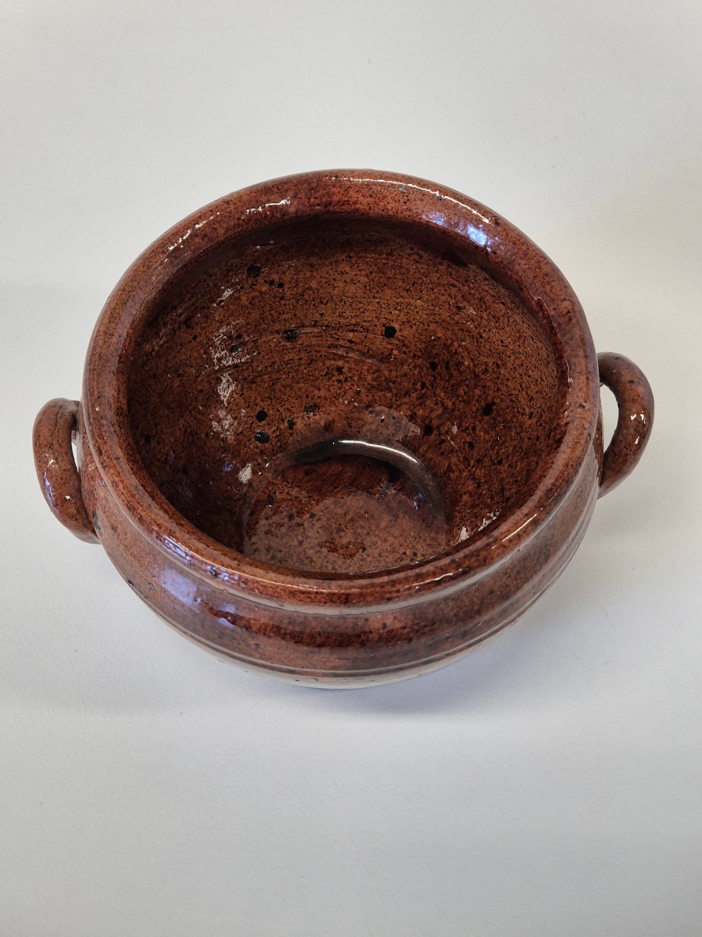 Vintage kleipot met handvatten - Rustiek handgemaakt keramisch vat
