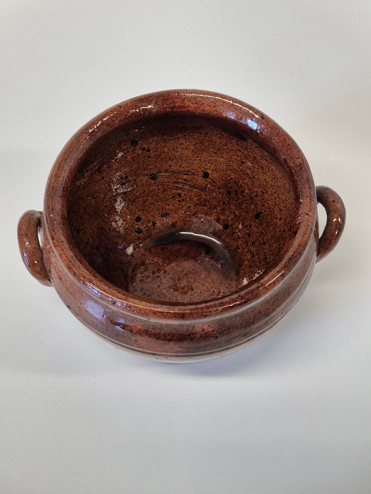 Vintage Clay Pot with Handles – Rustic Handcrafted Ceramic Vessel