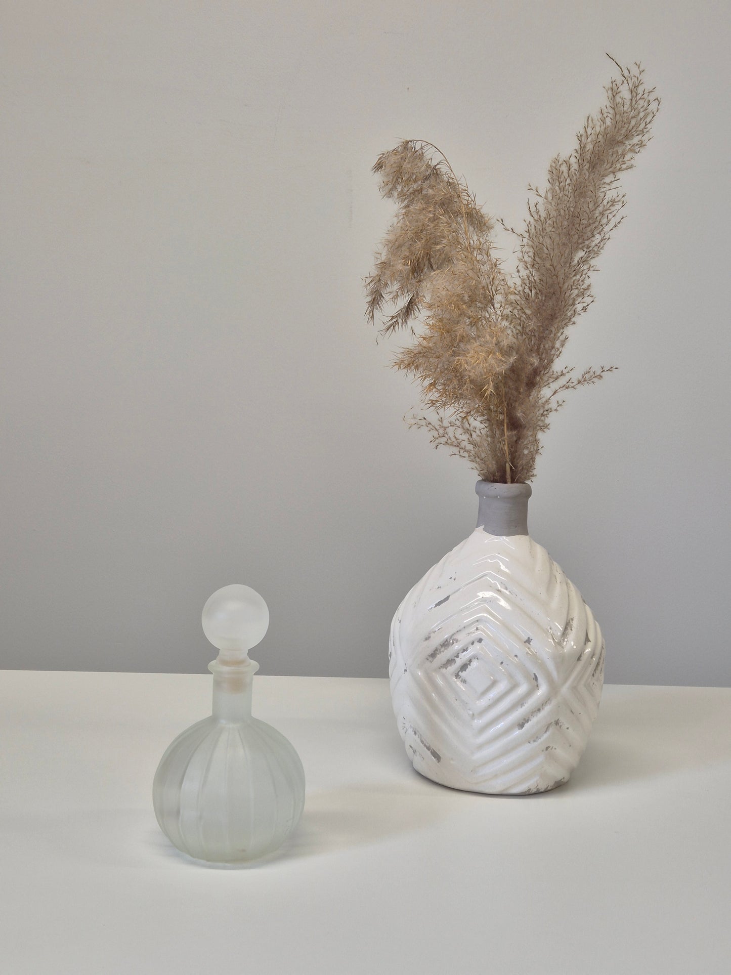 1950s Frosted Glass Vanity Perfume Bottle