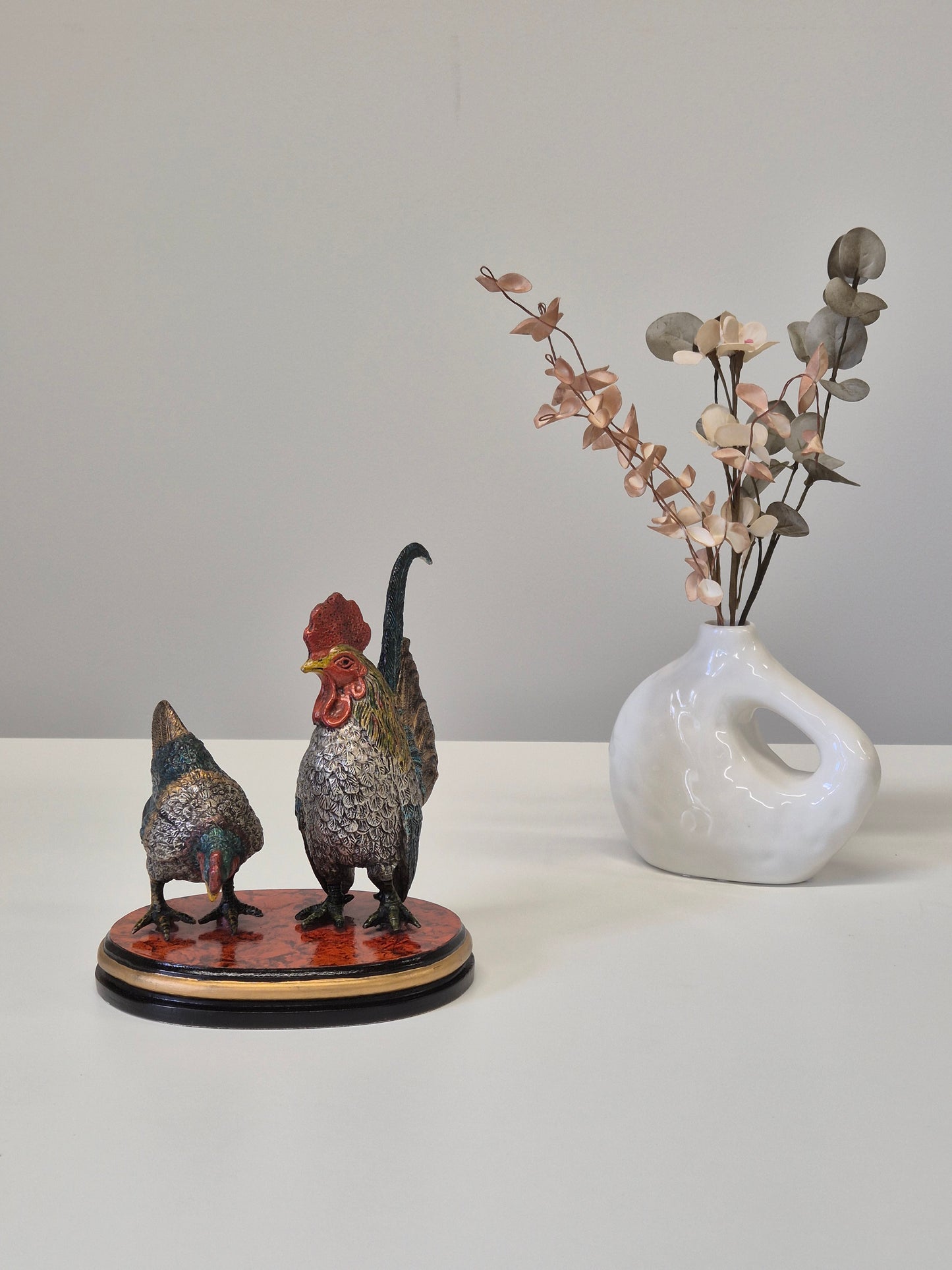 Vintage Rooster Statue – Farmhouse Décor