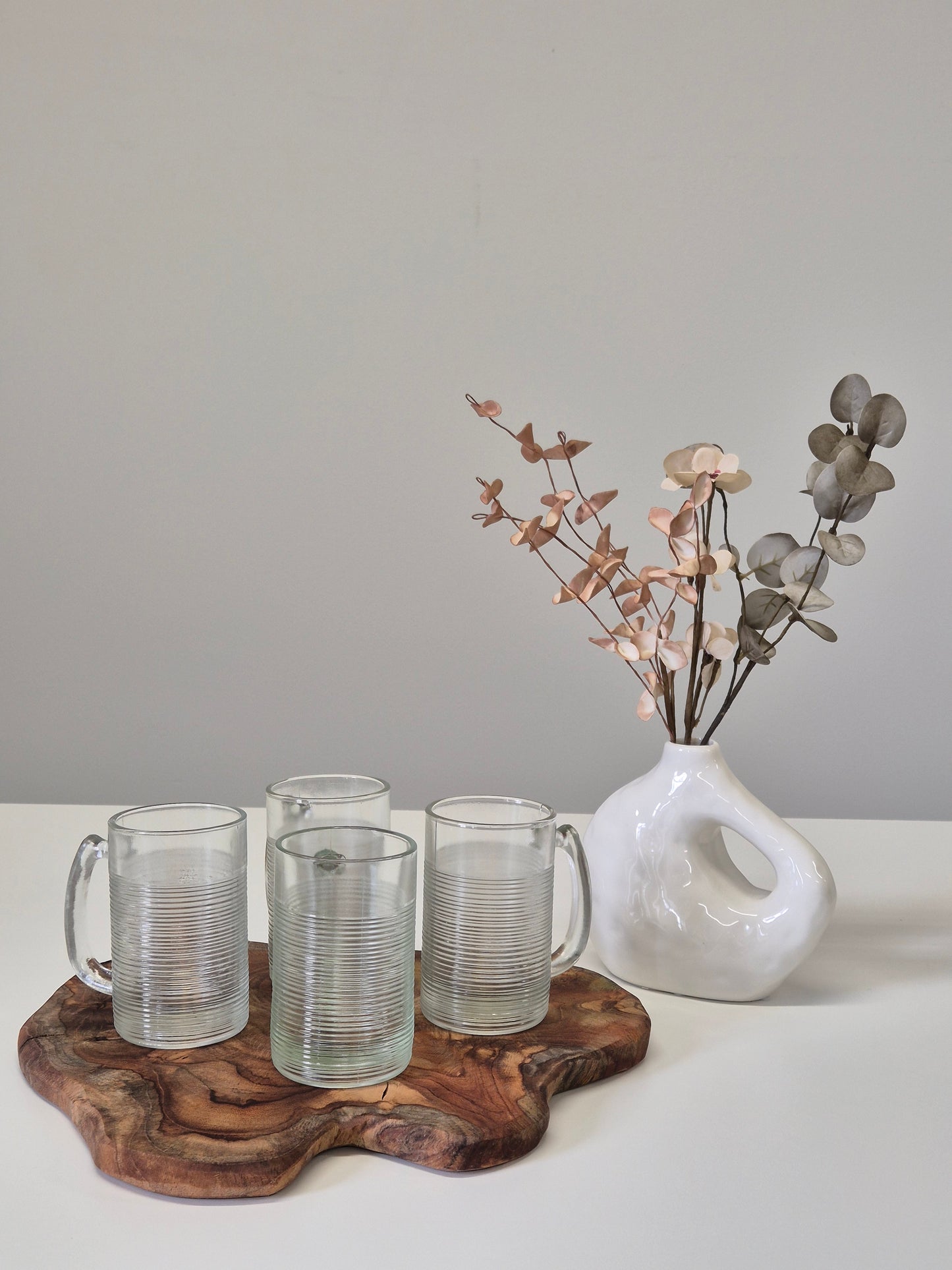 Riihimäen Vintage Glass Beer Mug (Set of 4)