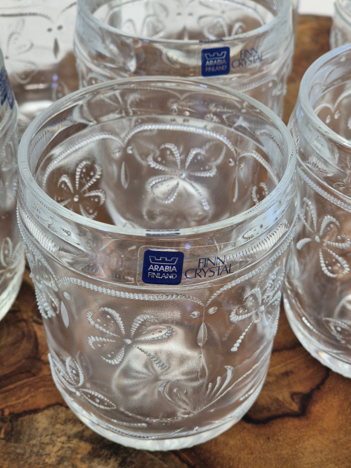 Set of 7 Nuutajärvi Apila Drinking Glass