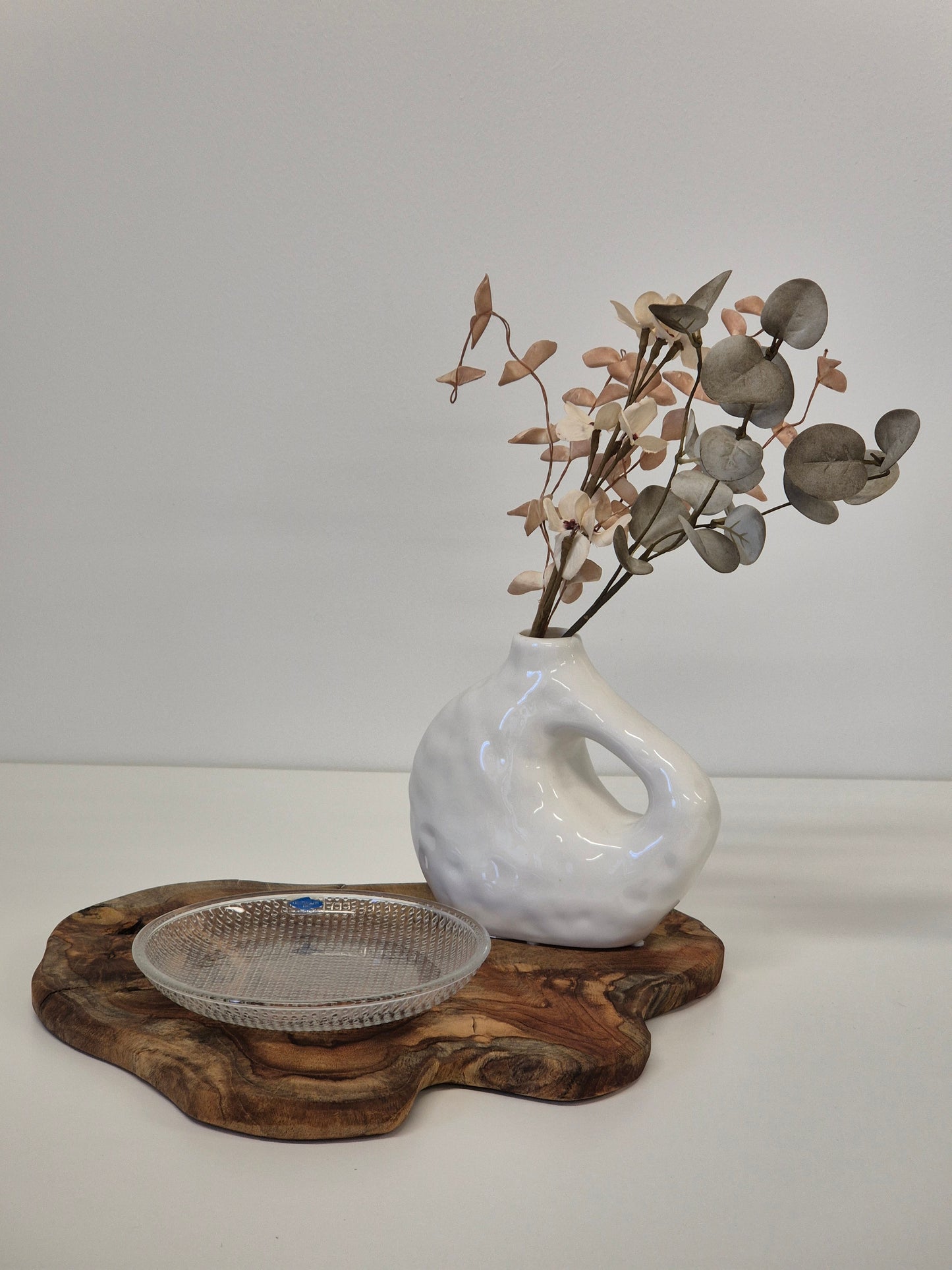 Set of Six Nuutajärvi Pauliina Glass Plate – 1990s Vintage by Kerttu Nurminen