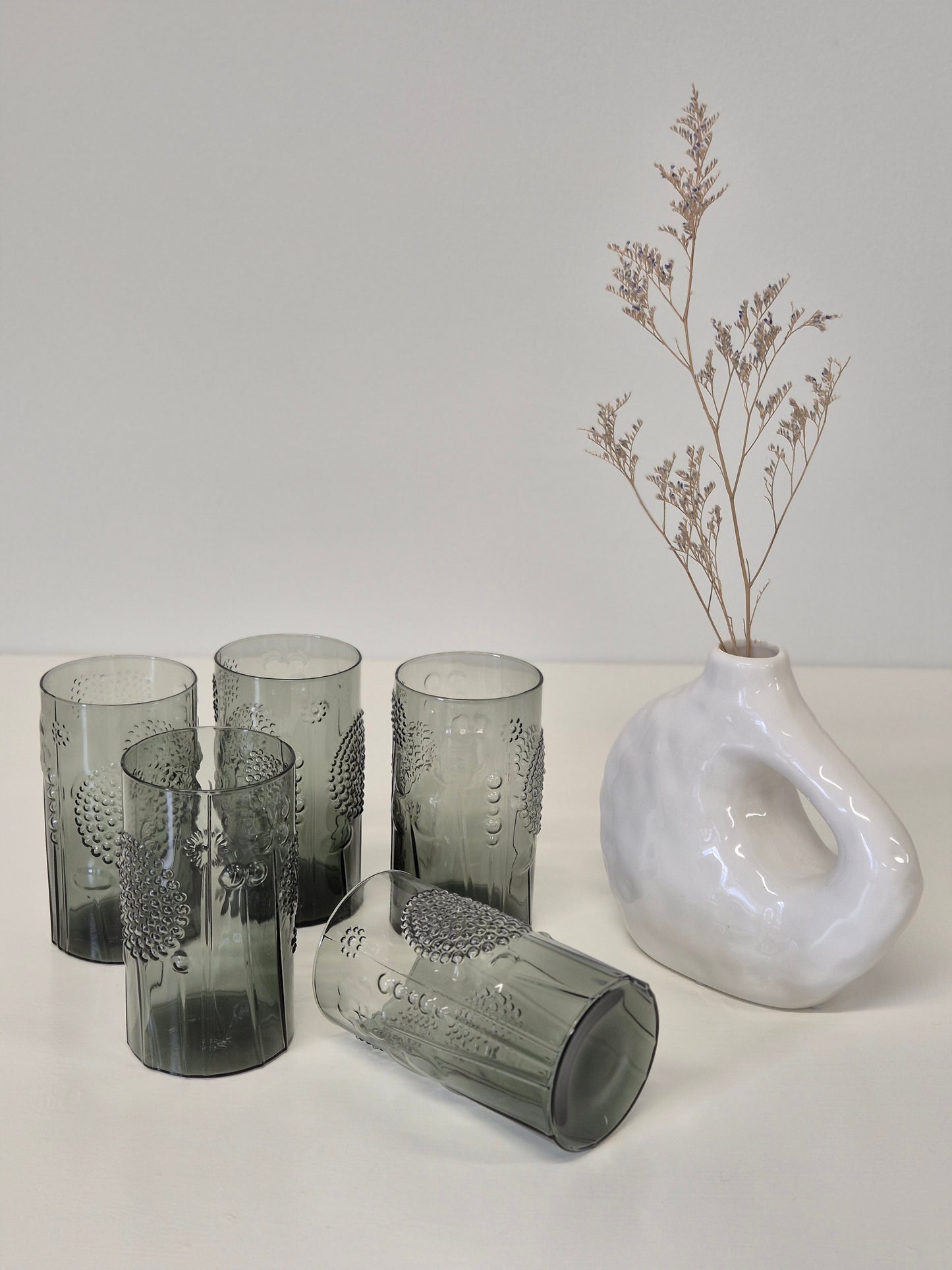 Iittala Finlande Nuutajärvi Flora Tumbler par Oiva Toikka