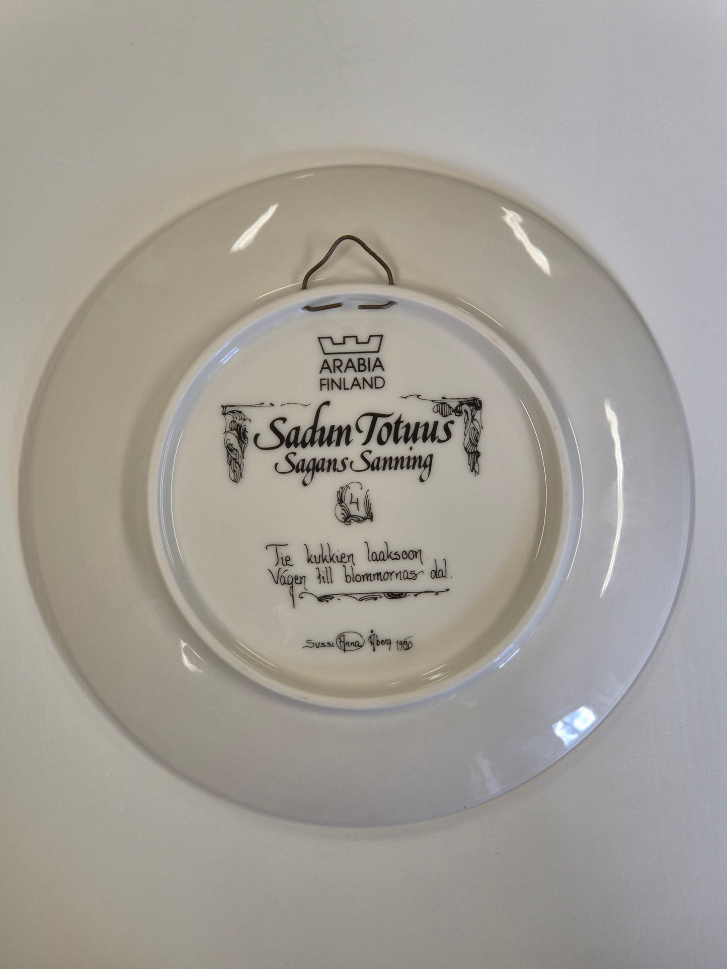 Arabia Sadun Totuus Wall Plate 1990 – Sussi Anna Åberg