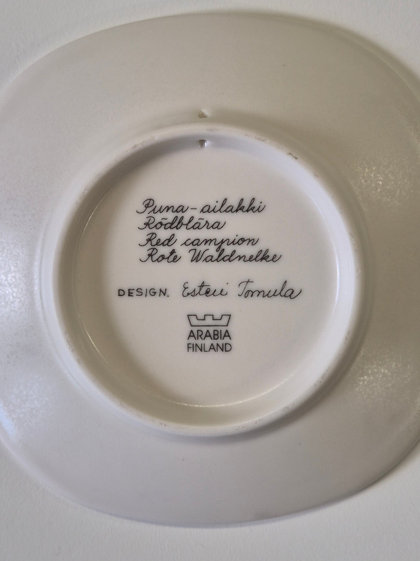 Arabia “Botanica” Wall Plate – Esteri Tomula (1988–1989)