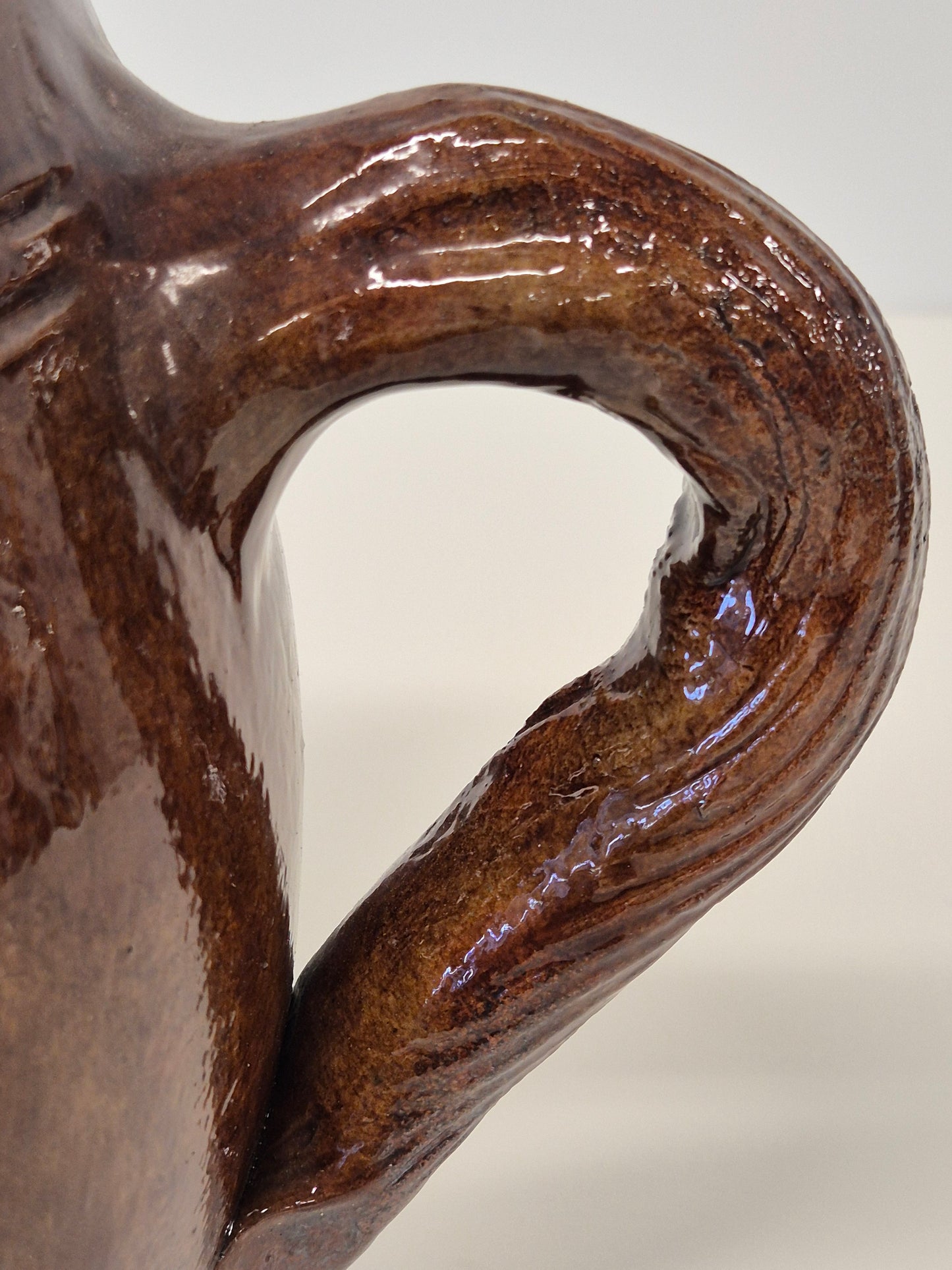 Grande tasse en argile vintage