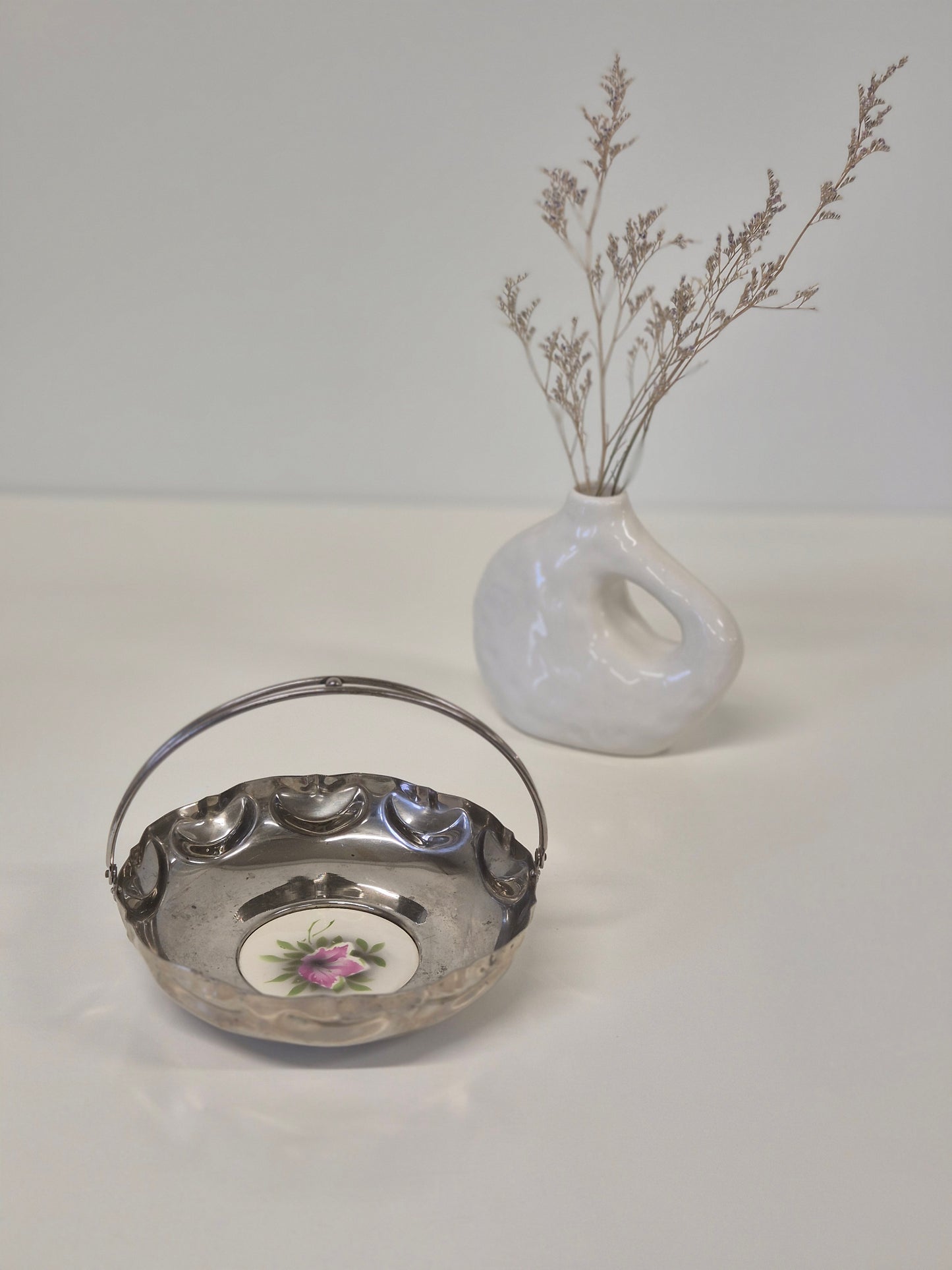 Vintage Franse serveerschaal met handvat