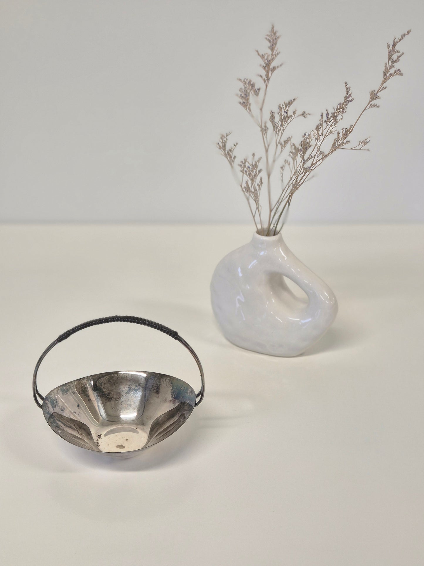 Vintage serveerschaal met handvat – functionele charme en tijdloos design