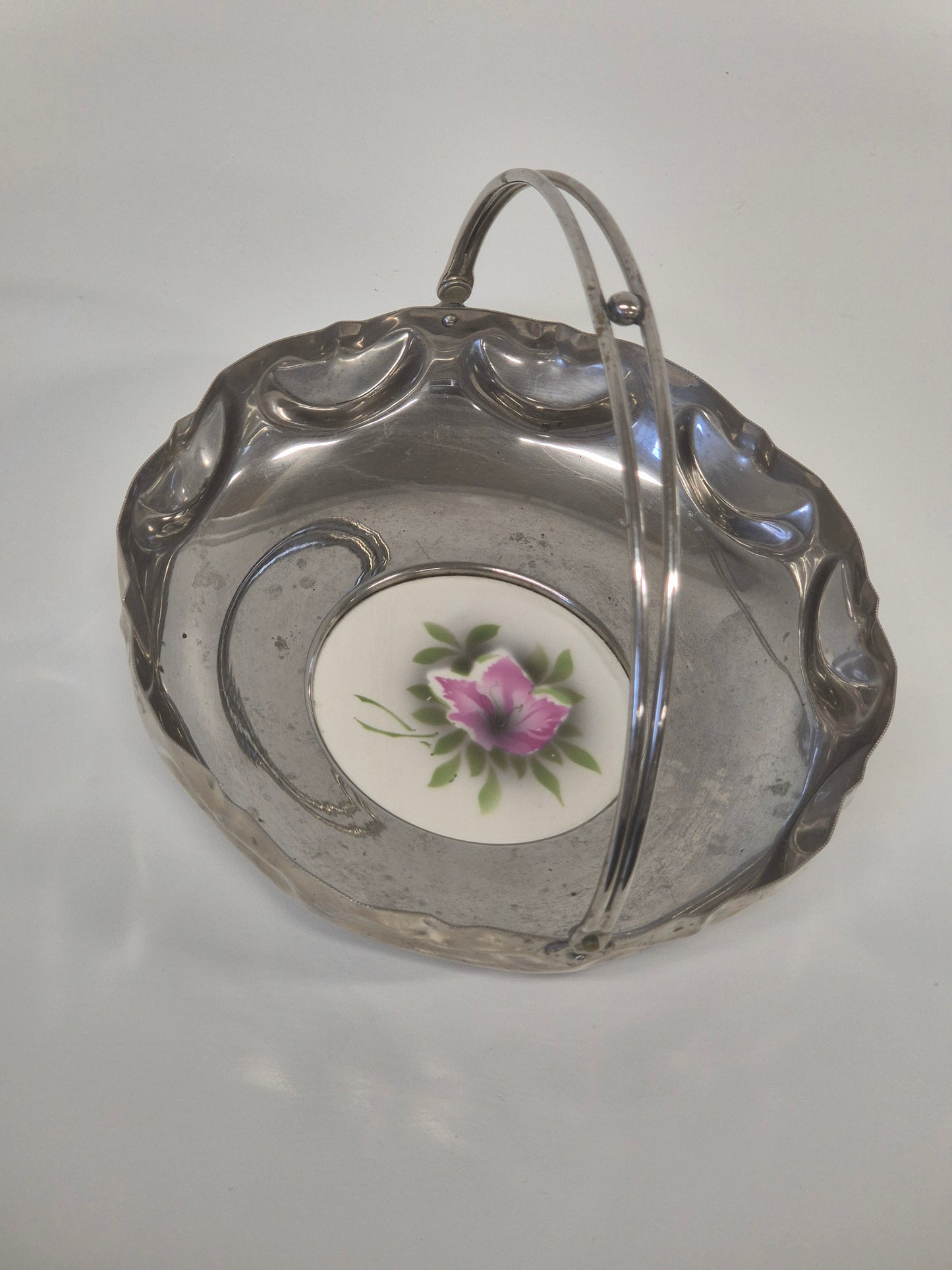 Vintage Franse serveerschaal met handvat