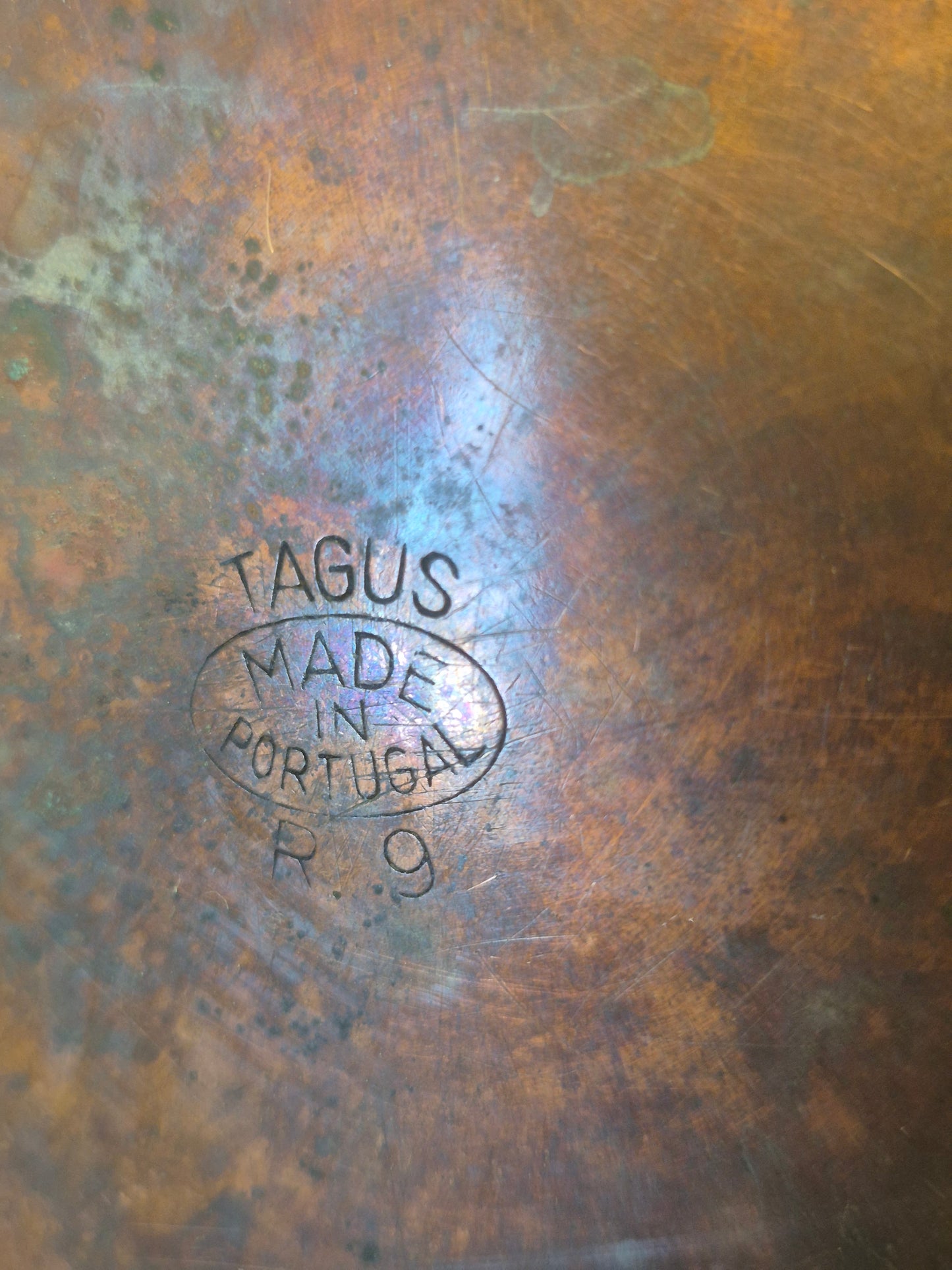 Vintage Tagus koperen kom – handgemaakt in Portugal