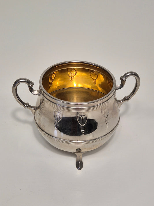 Antique Jugend Style Jug, Sugar Bowl & Creamer – Elegant Art Nouveau Set