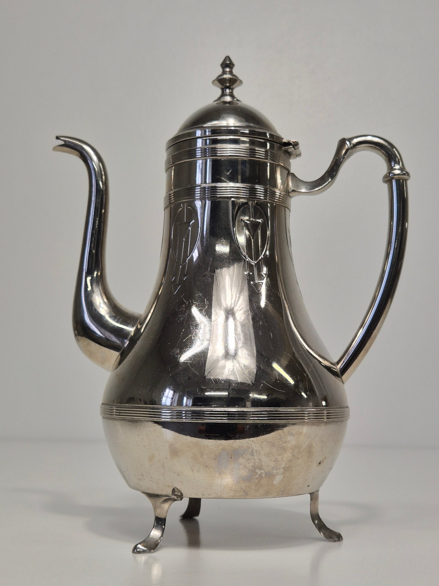 Antique Jugend Style Jug, Sugar Bowl & Creamer – Elegant Art Nouveau Set