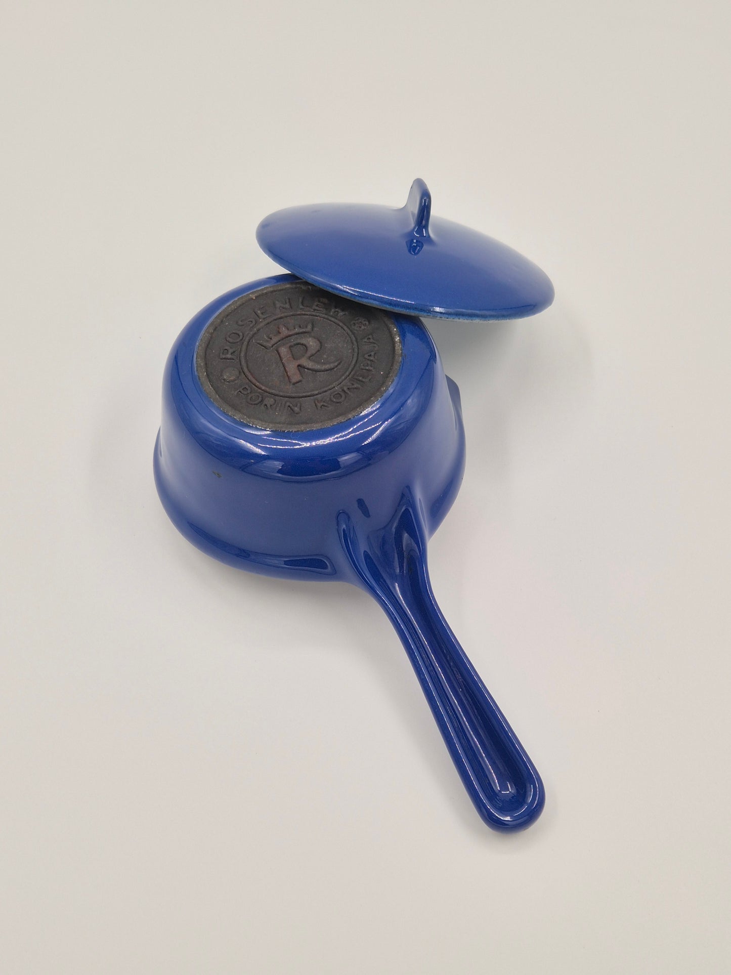Vintage Rosenlew boterpan – Blauw, Finland