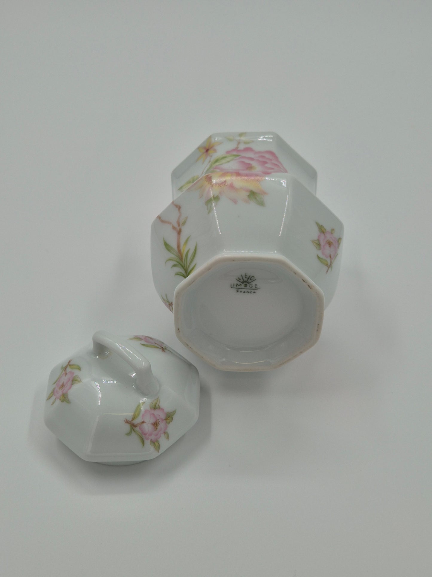 Limoges porseleinen suikerpot - Vintage Frans serviesgoed