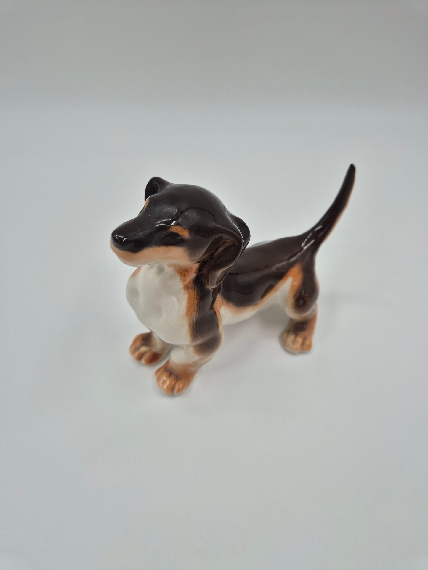 Vintage Lomonosov Dachshund Figurine