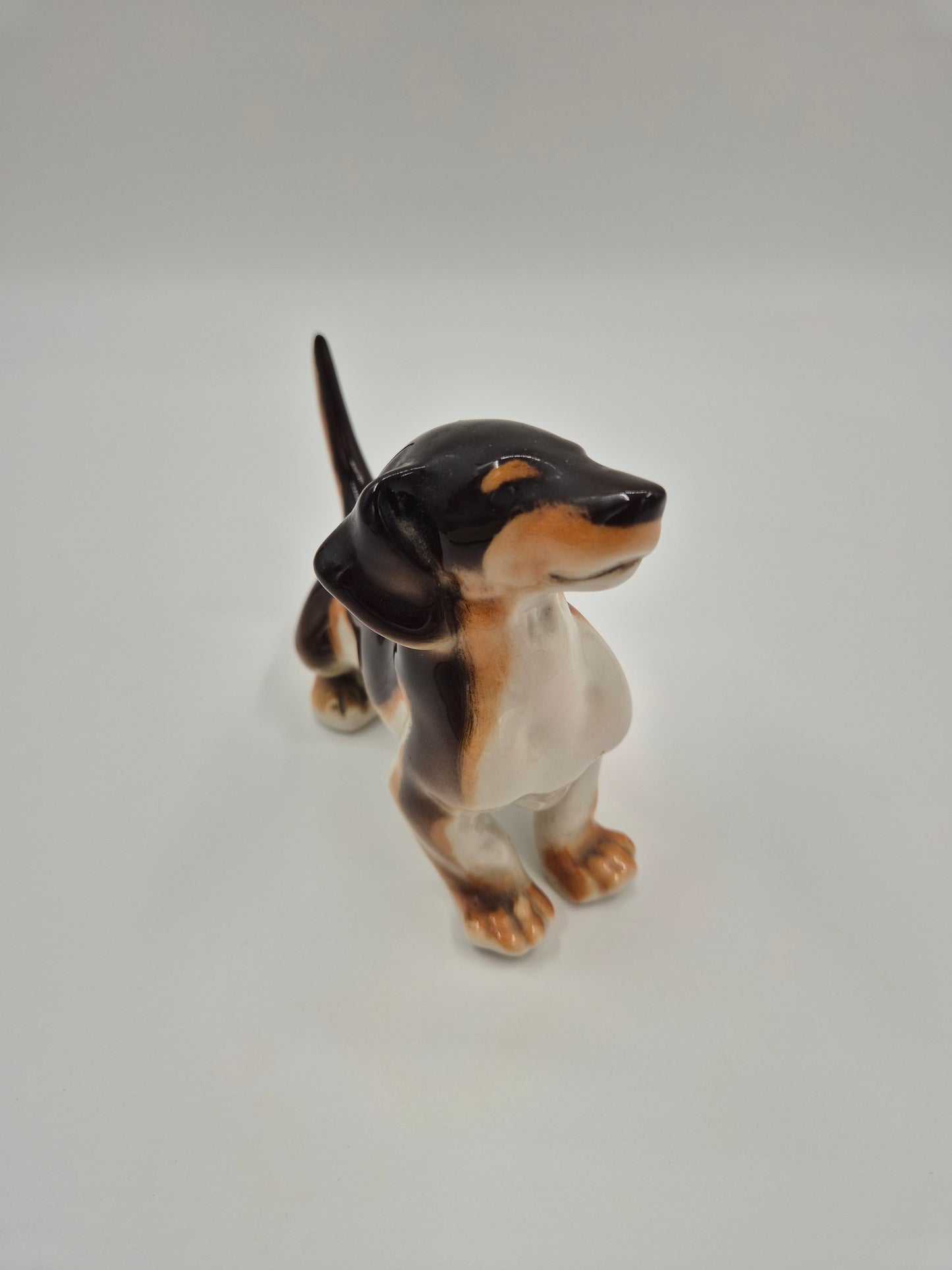 Vintage Lomonosov Dachshund Figurine