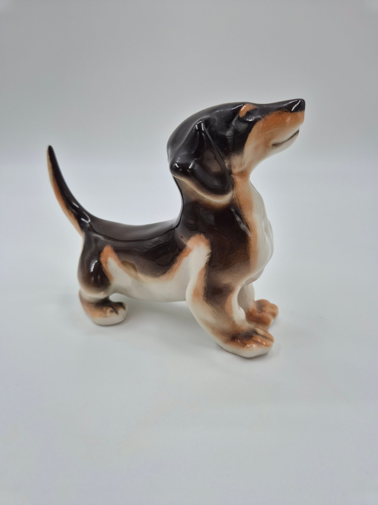 Vintage Lomonosov Dachshund Figurine