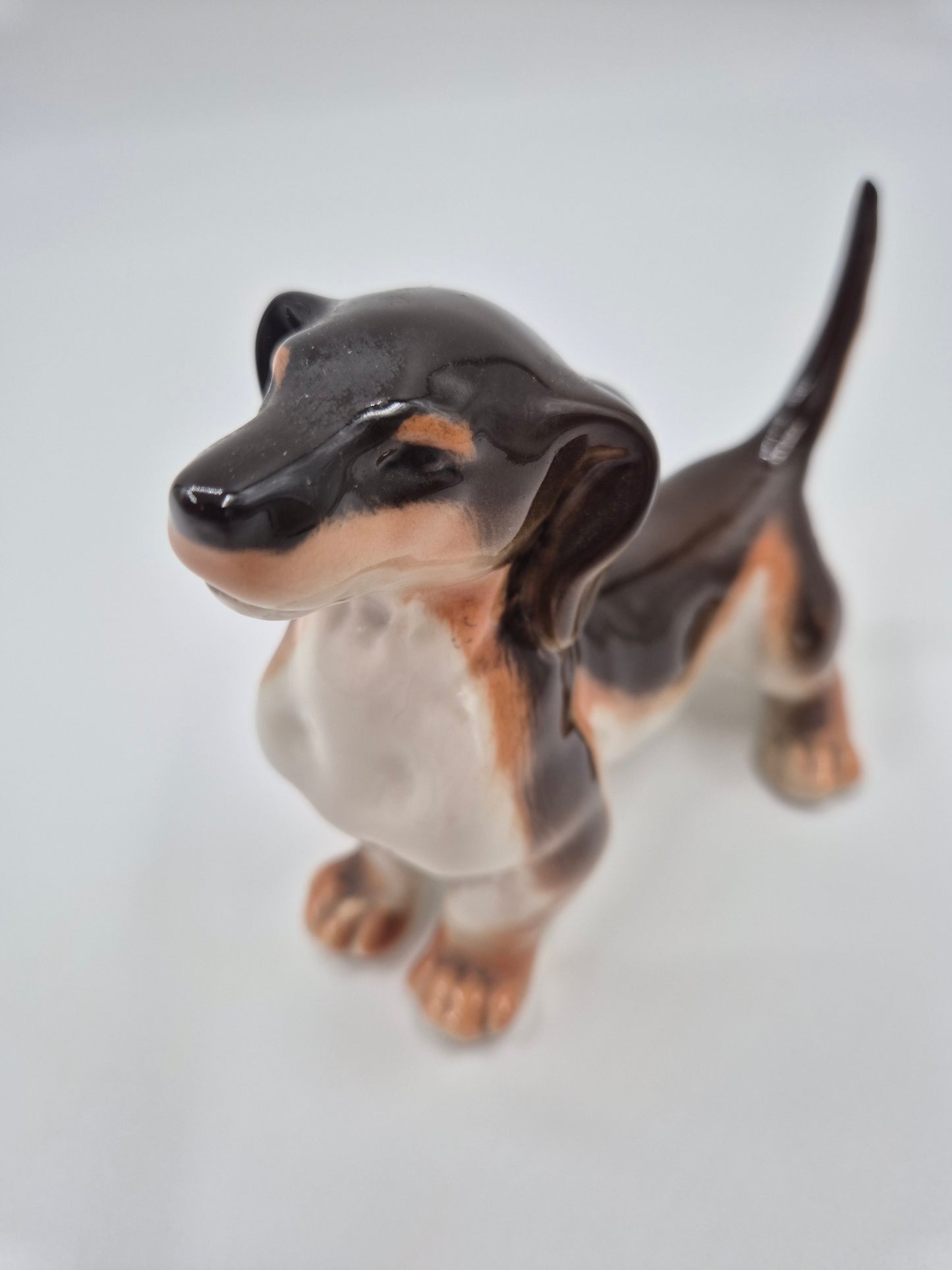 Vintage Lomonosov Dachshund Figurine