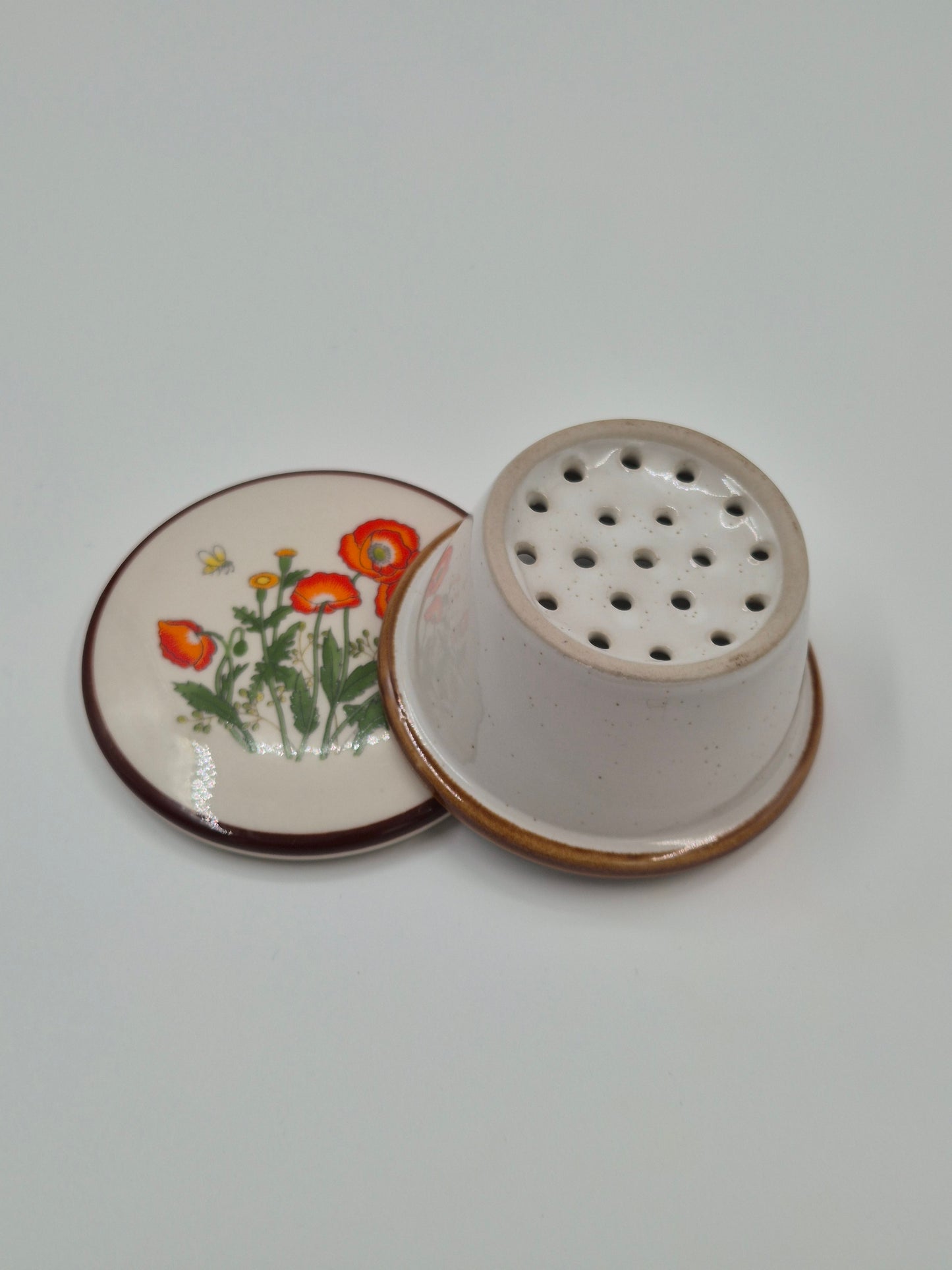 Vintage kruidenpot met deksel