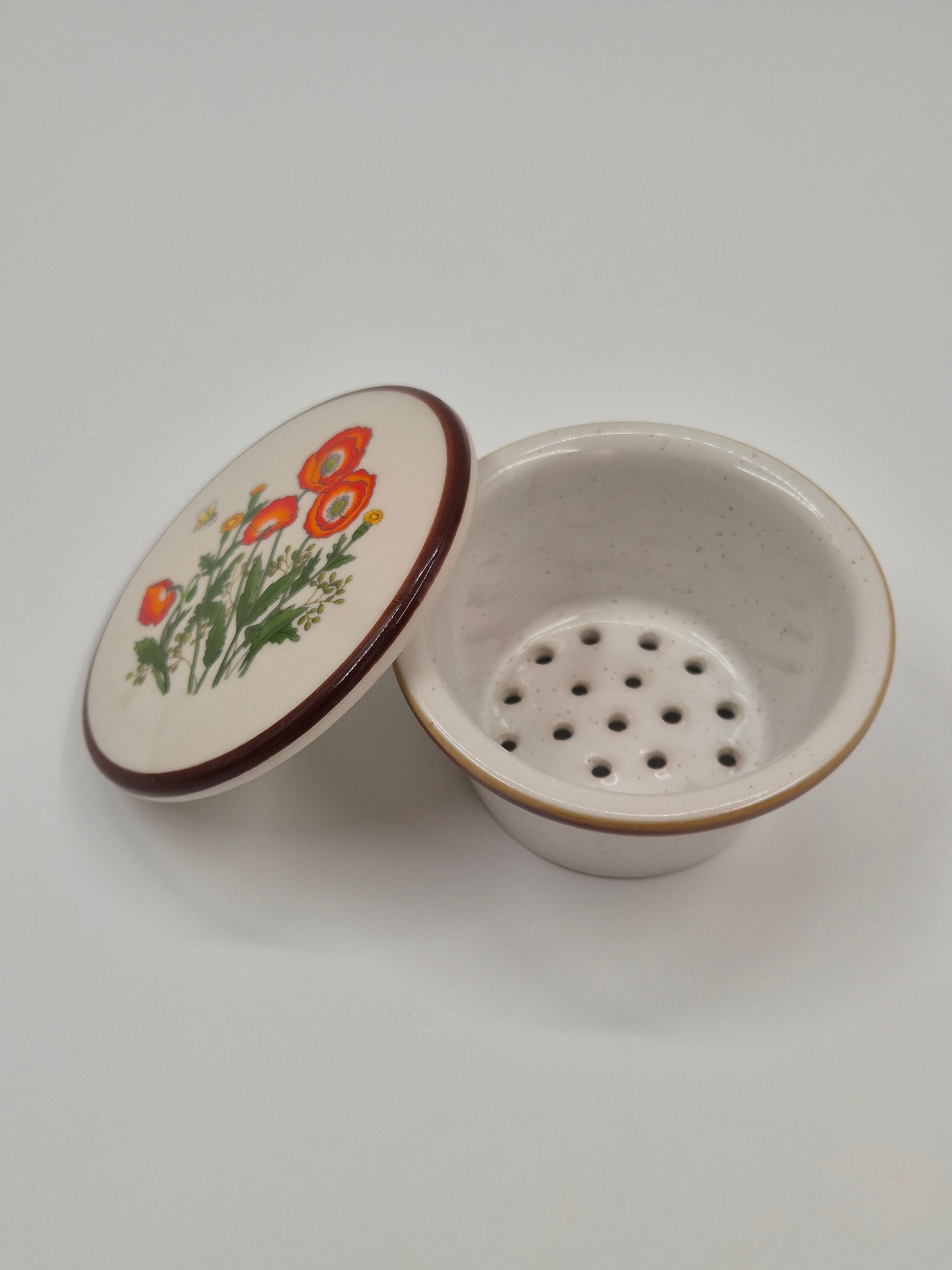 Vintage kruidenpot met deksel