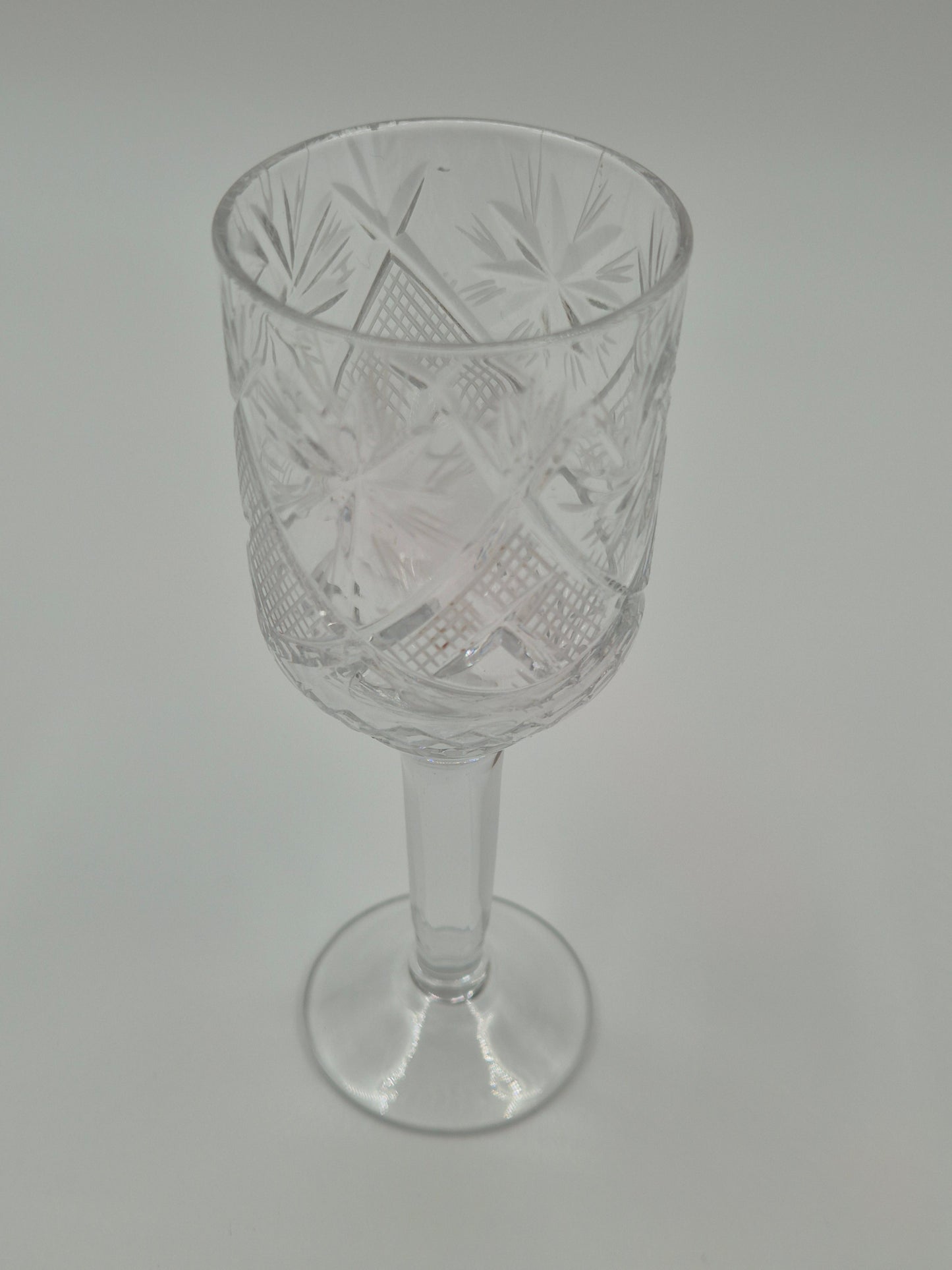 Set van 6 kristallen bekers