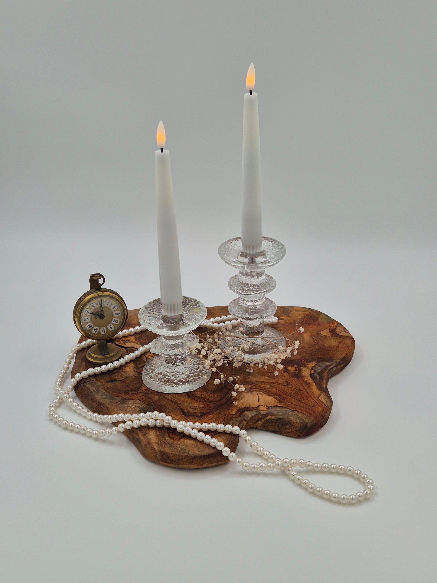 Vintage Iittala Festivo Glass Candlestick – Timo Sarpaneva Design 1967