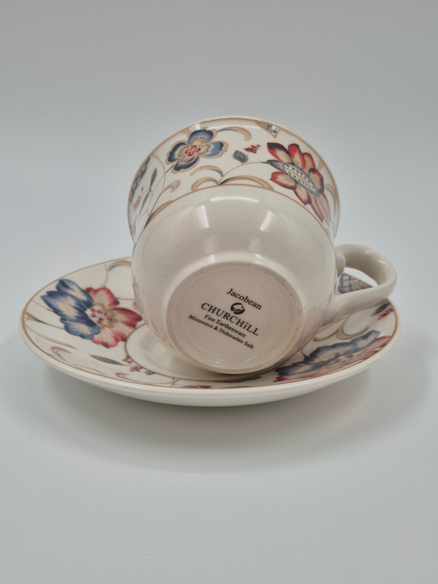 Vintage Churchill Jacobean kop en schotel