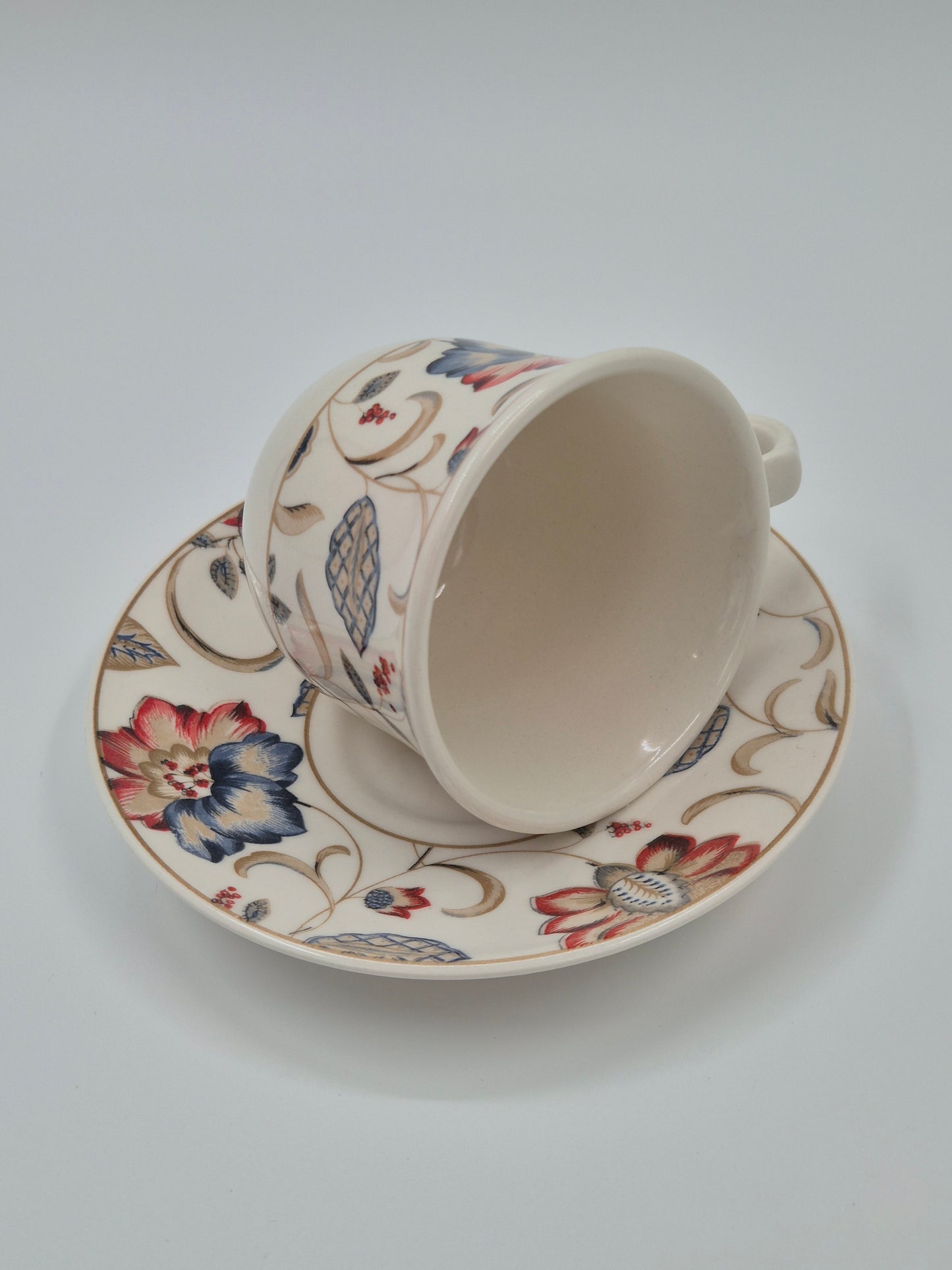 Vintage Churchill Jacobean kop en schotel