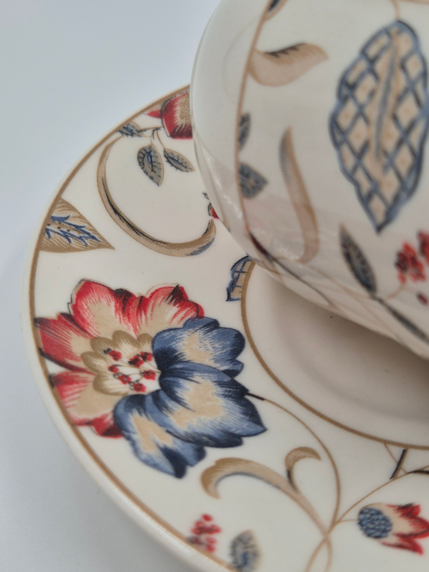Vintage Churchill Jacobean kop en schotel