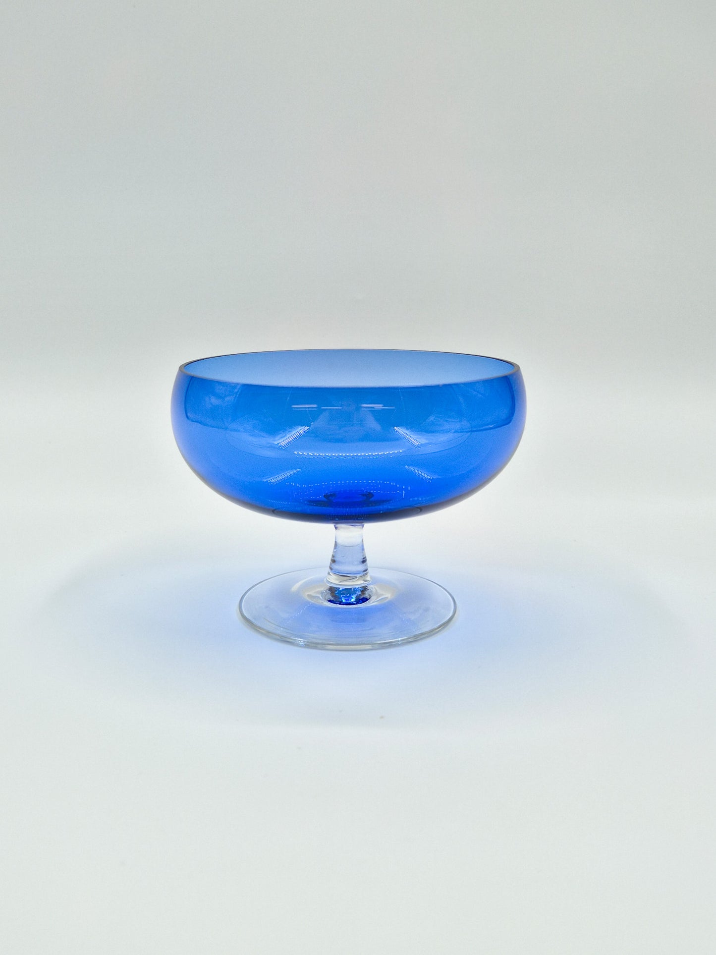 Vintage Kumela serveerglas – Fins handgeblazen glaswerk