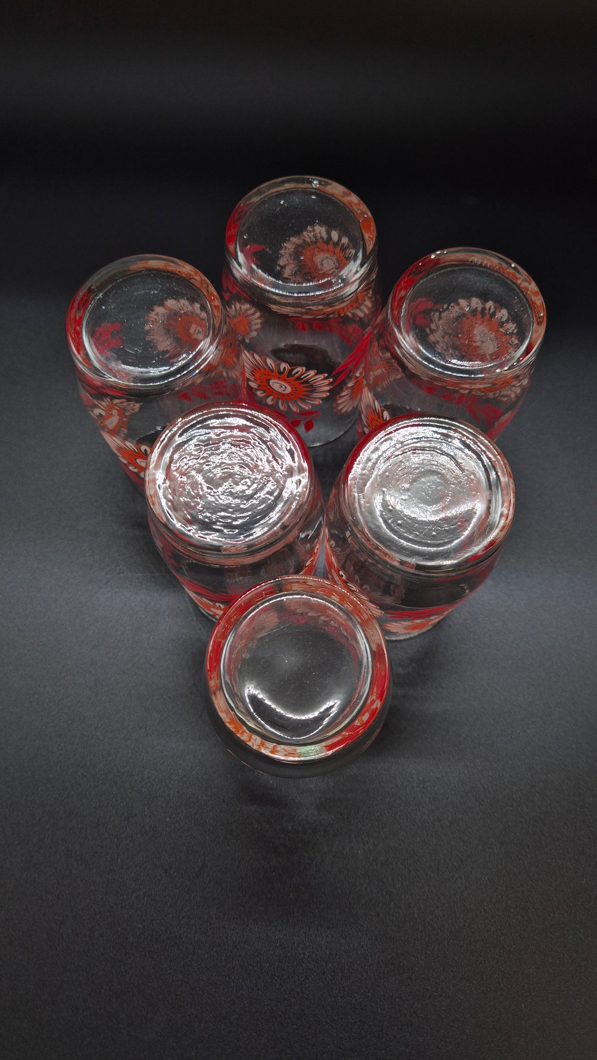 Se of Six Retro Drinking Glass