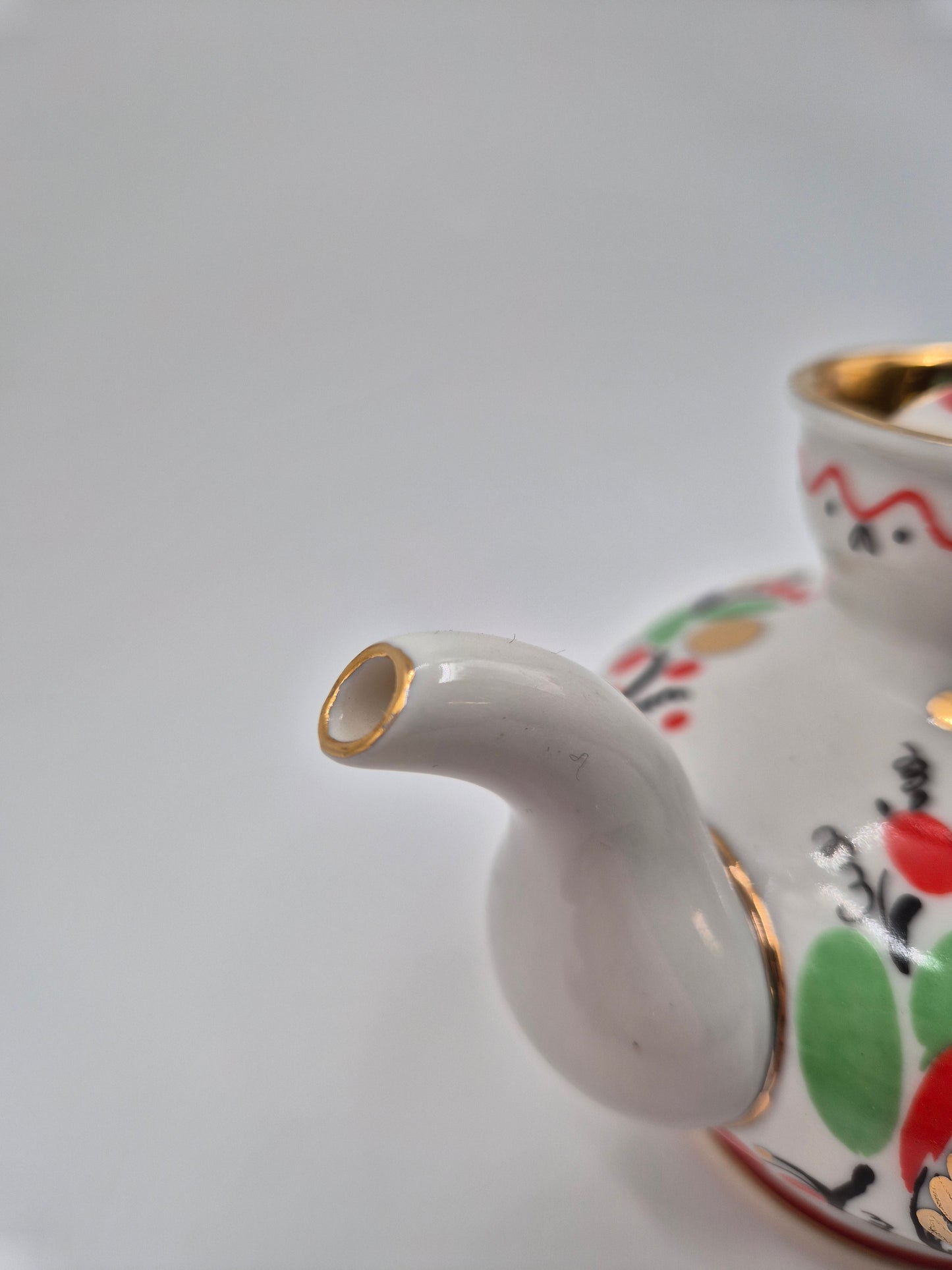 Vintage Lomonosov Teapot "Imperial Rooster"
