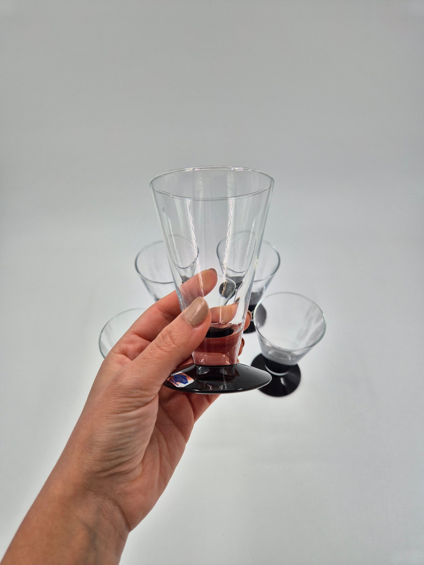 Set of 6 Nuutajärvi Kippan Glasses by Markku Salo