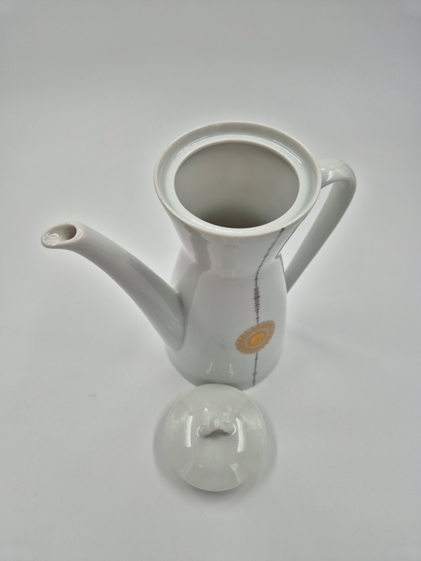 Vintage Rosenthal Coffee Pot with Lid – Midnight Sun by Tapio Wirkkala