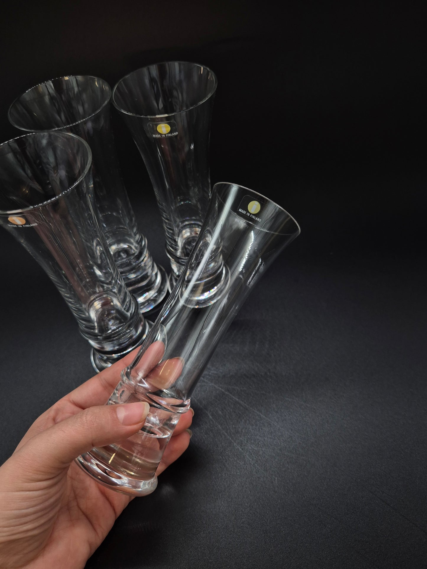 Iittala Kaleva Champagne Glass by Tapio Wirkkala – Vintage Finnish Crystal 16.5 cm