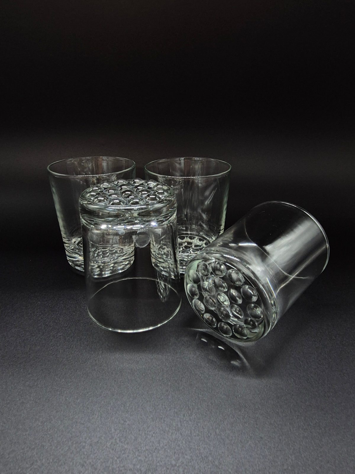 Set of 4 Iittala Tapio Wirkkala Puolukka Glass Finnish Vintage Tumblers