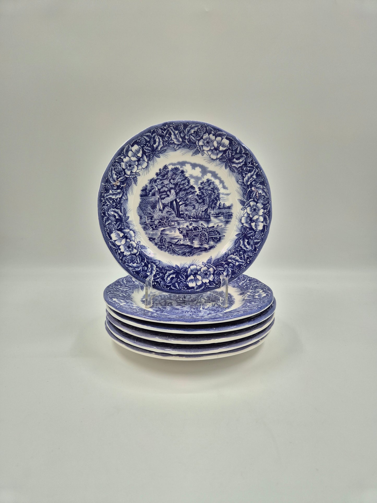 Set of 6 Ceramica Quadrifoglio Salad Plates