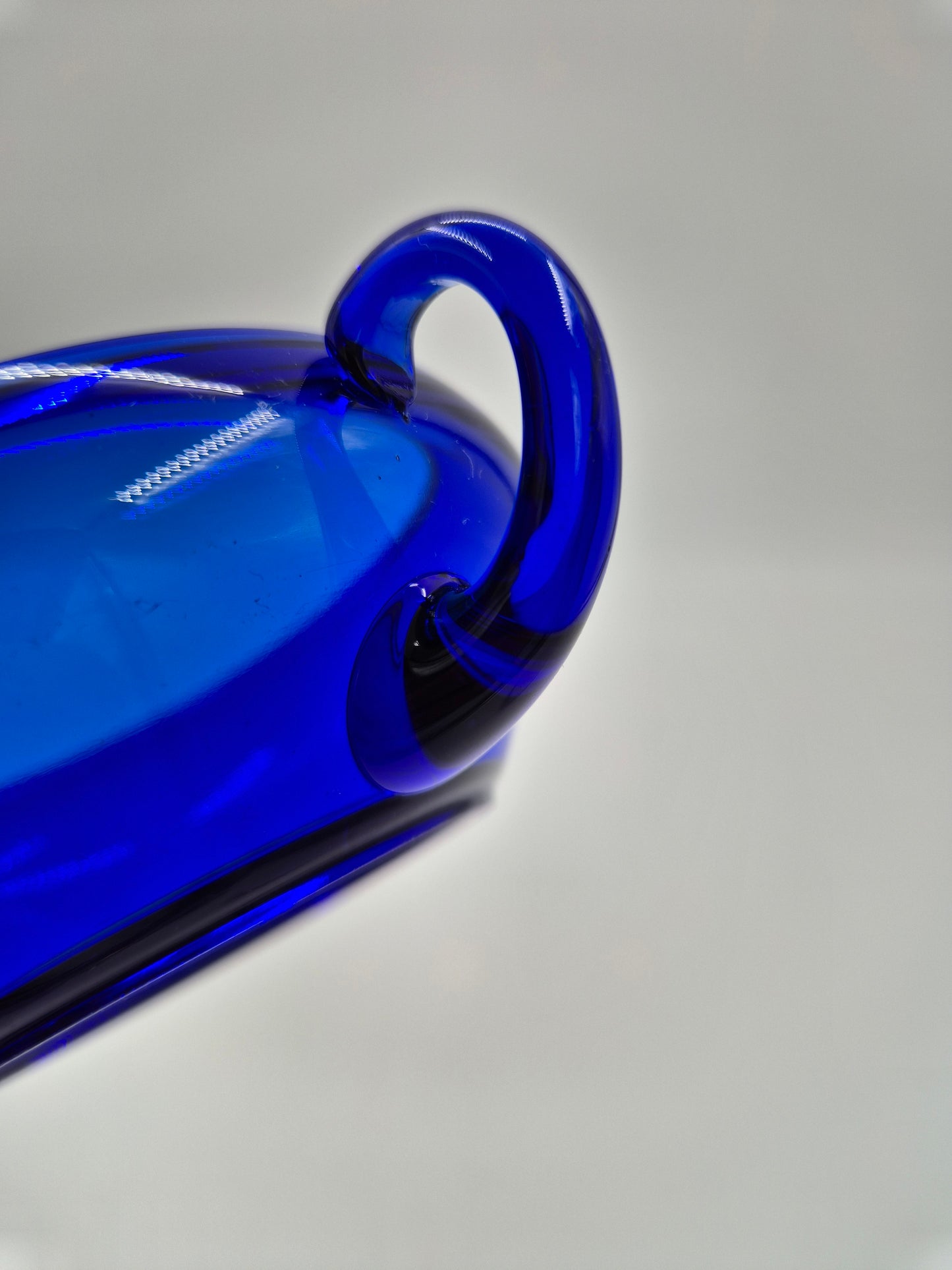 Set of 6 Vintage Kumela Blue Glass Dessert Bowls | Sirkka-Liisa Kumela-Lehtonen | Finnish Art Glass Dessert Cups | 1960s–1970s