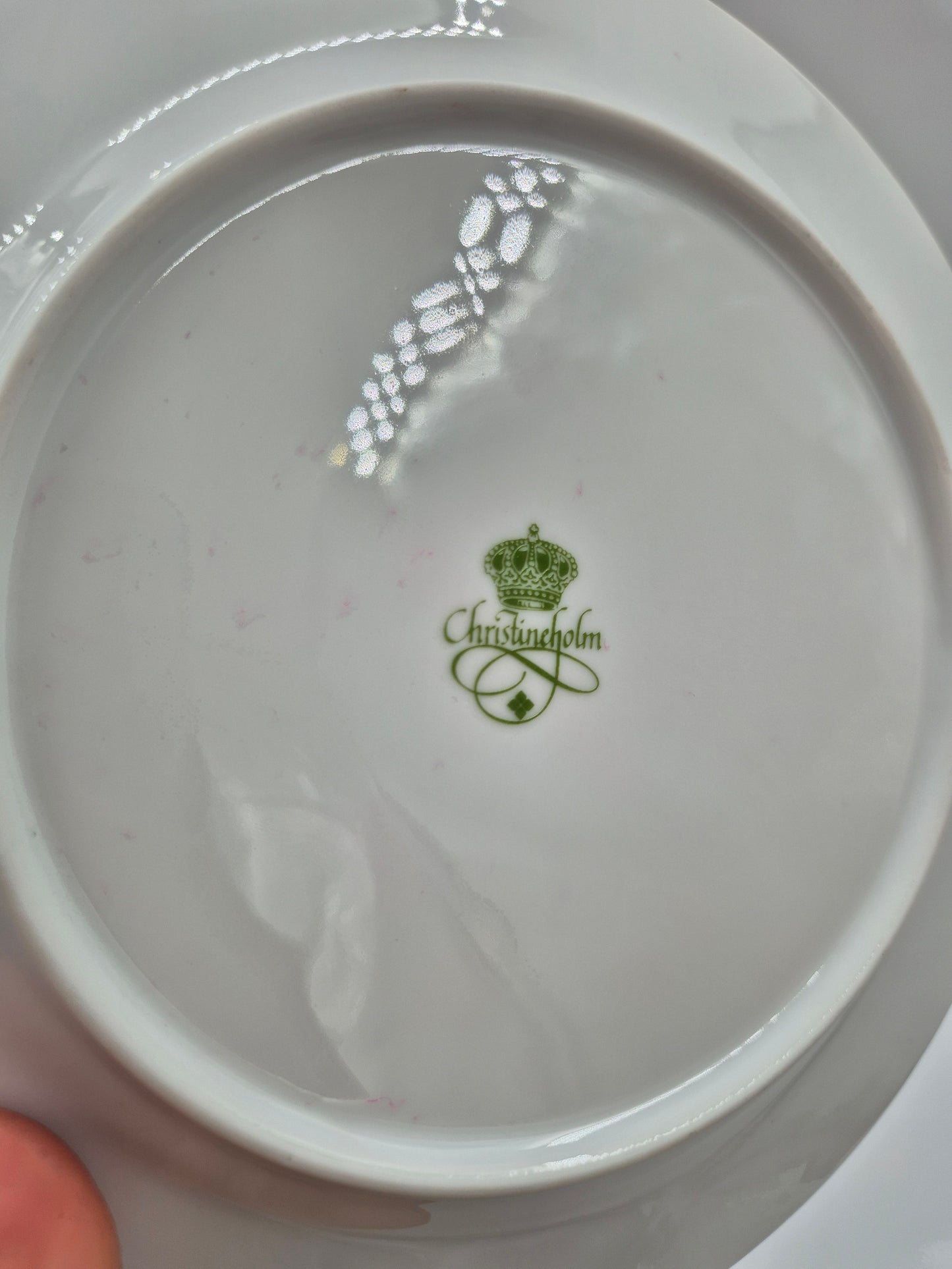 Set of 6 Christineholm Smultron Salad Plates 21 cm | Wild Strawberry Pattern | Scandinavian Tableware