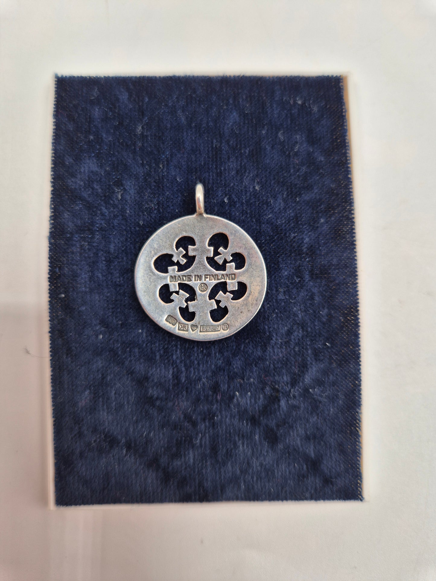 Kalevala Koru Pendant 1574 in Sterling Silver 925 | Vintage Finnish Jewelry