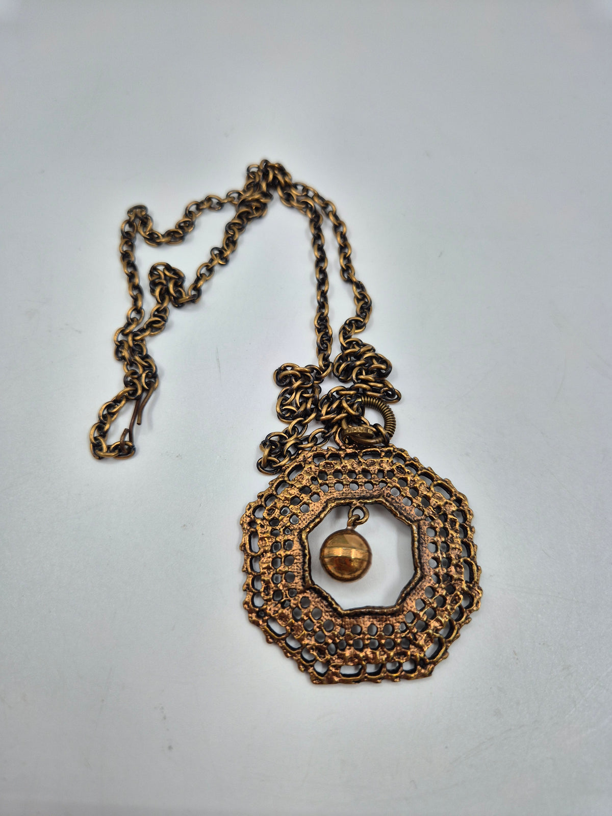 Pentti Sarpaneva Vintage Bronze Necklace, Finland, P.Sarpaneva, Bronze modernist jewelry