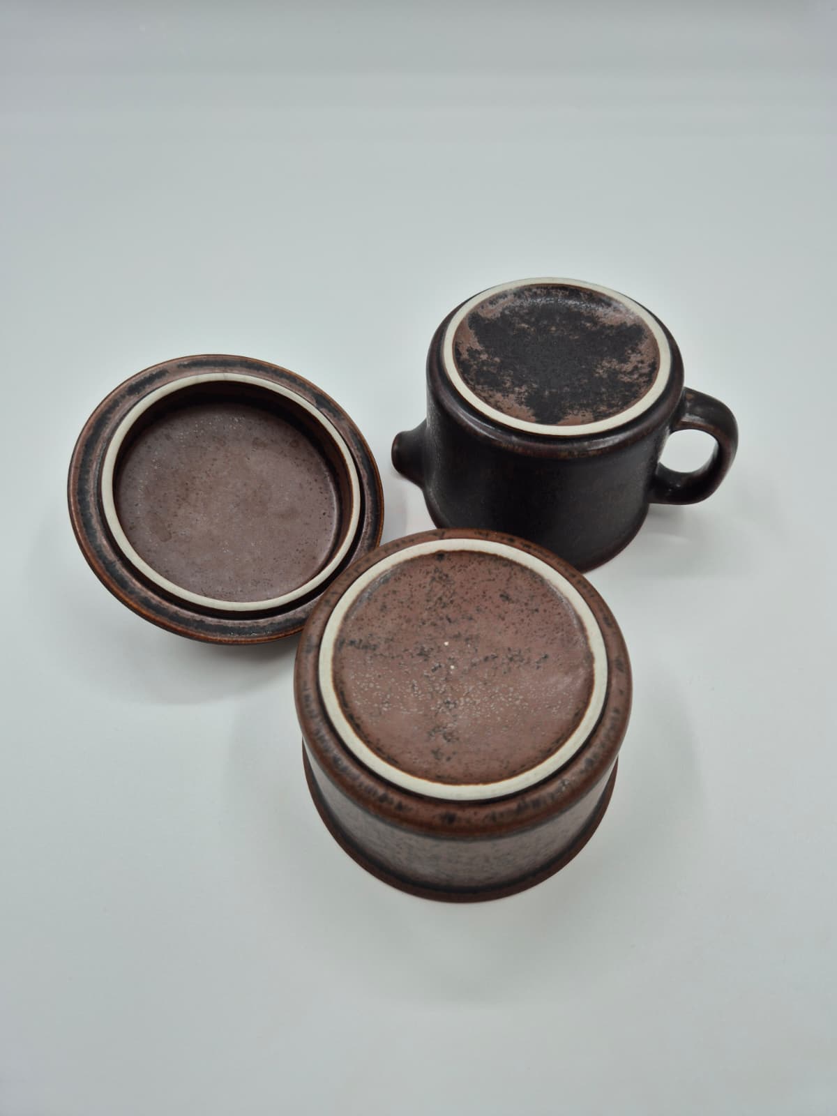 Vintage Arabia Ruska Suikerpot & Creamer – Ontworpen door Ulla Procopé (1960-1999)
