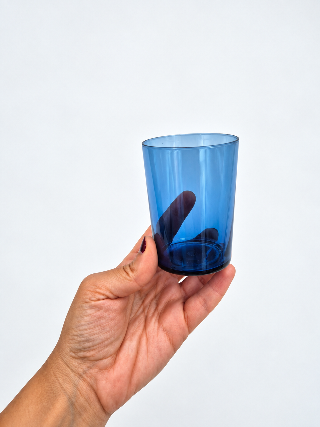 Timo Sarpaneva Iittala I-Lasi i-114 6 kpl, Siniset Vintage Juomalasit 15 cl, Finnish Design 1950s–60s
