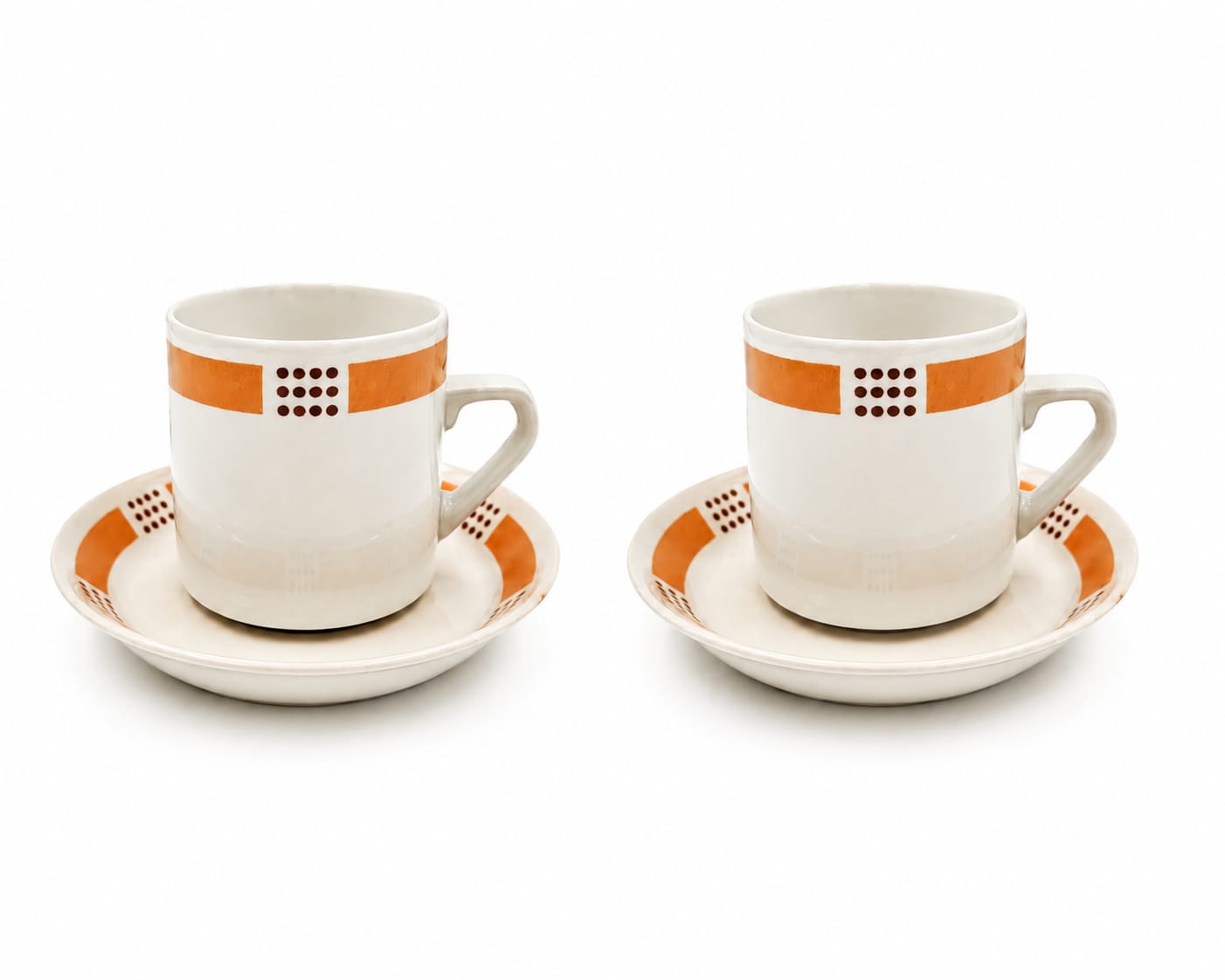 Set of Two Vintage Arabia Espresso Cup and Saucer - Model E