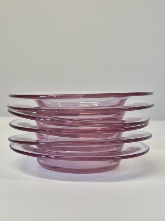 Set of Vintage Light lilac Dessert Plate