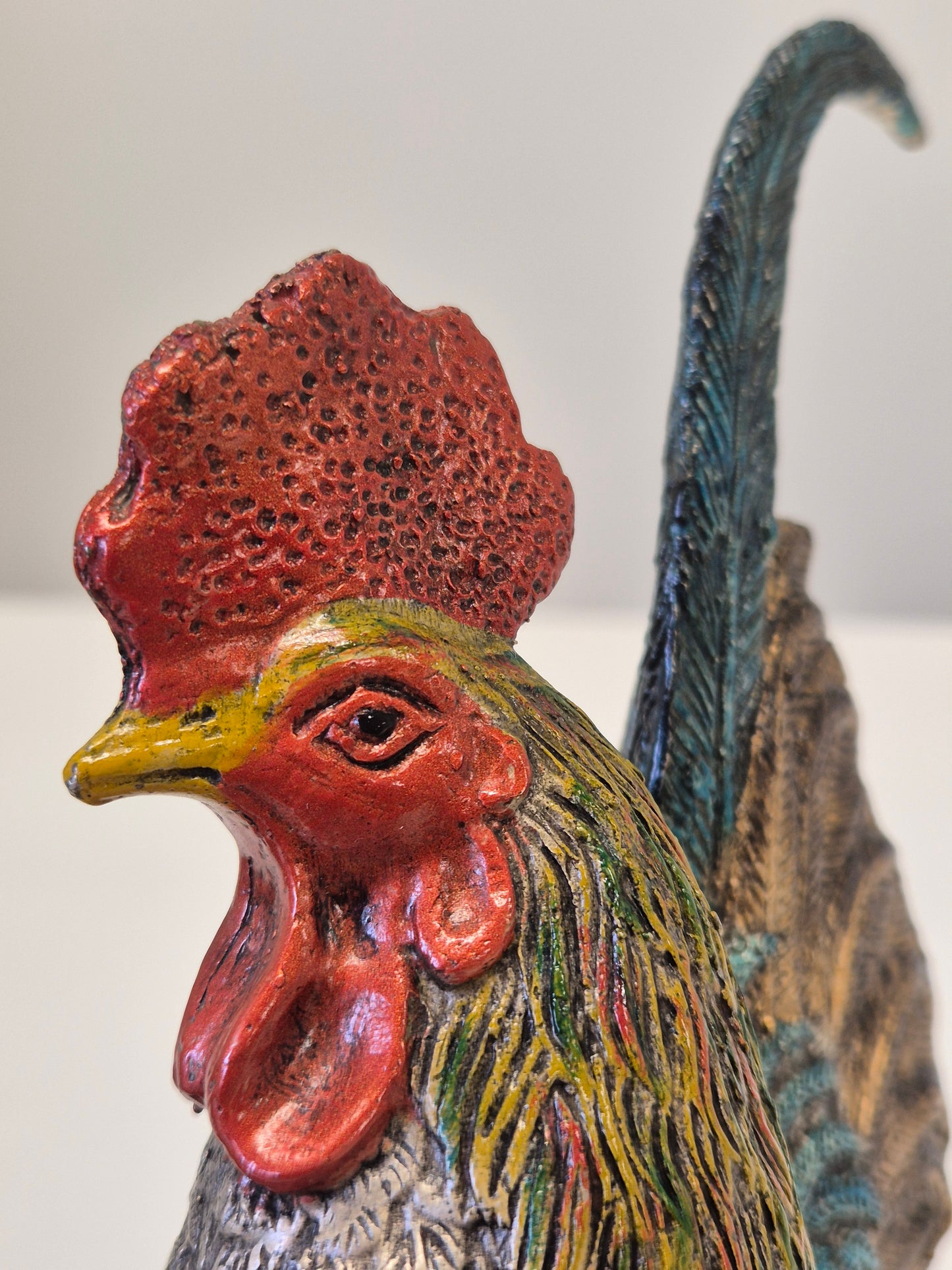 Vintage Rooster Statue – Farmhouse Décor