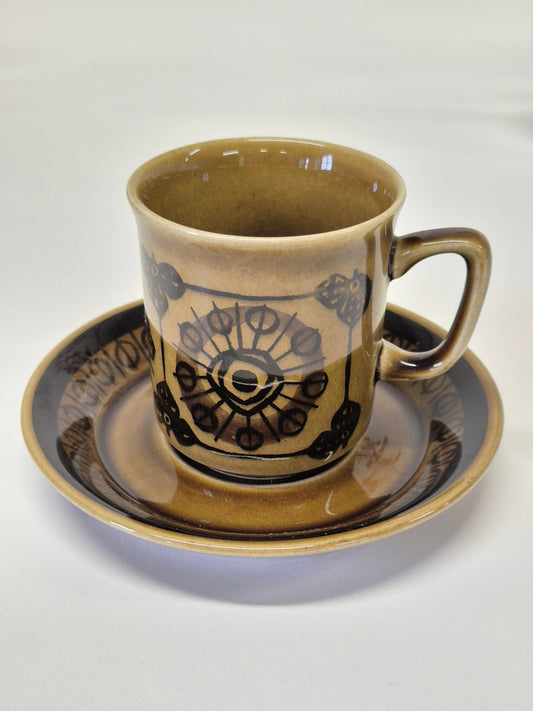 Set of 5 Vintage Stavangerflint Cup and Saucer